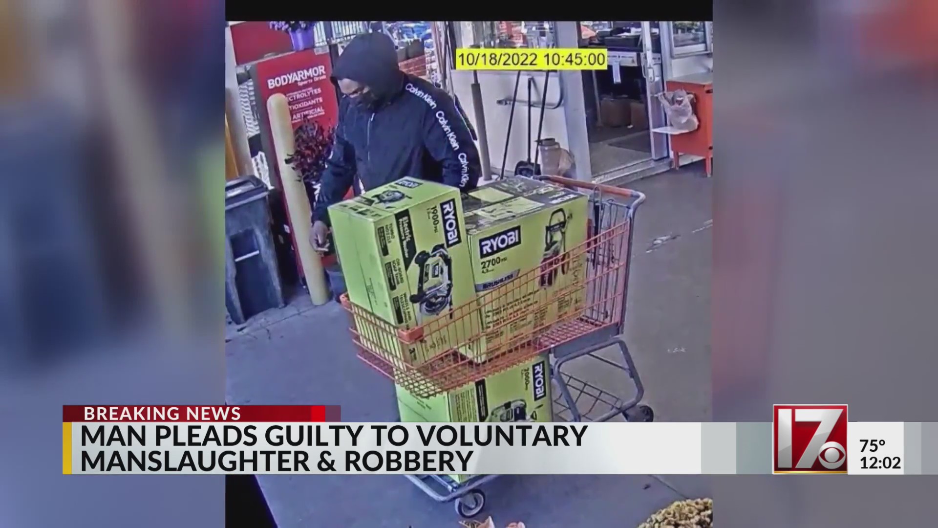 Man pleads guilty to voluntary manslaughter and robbery – CBS17.com