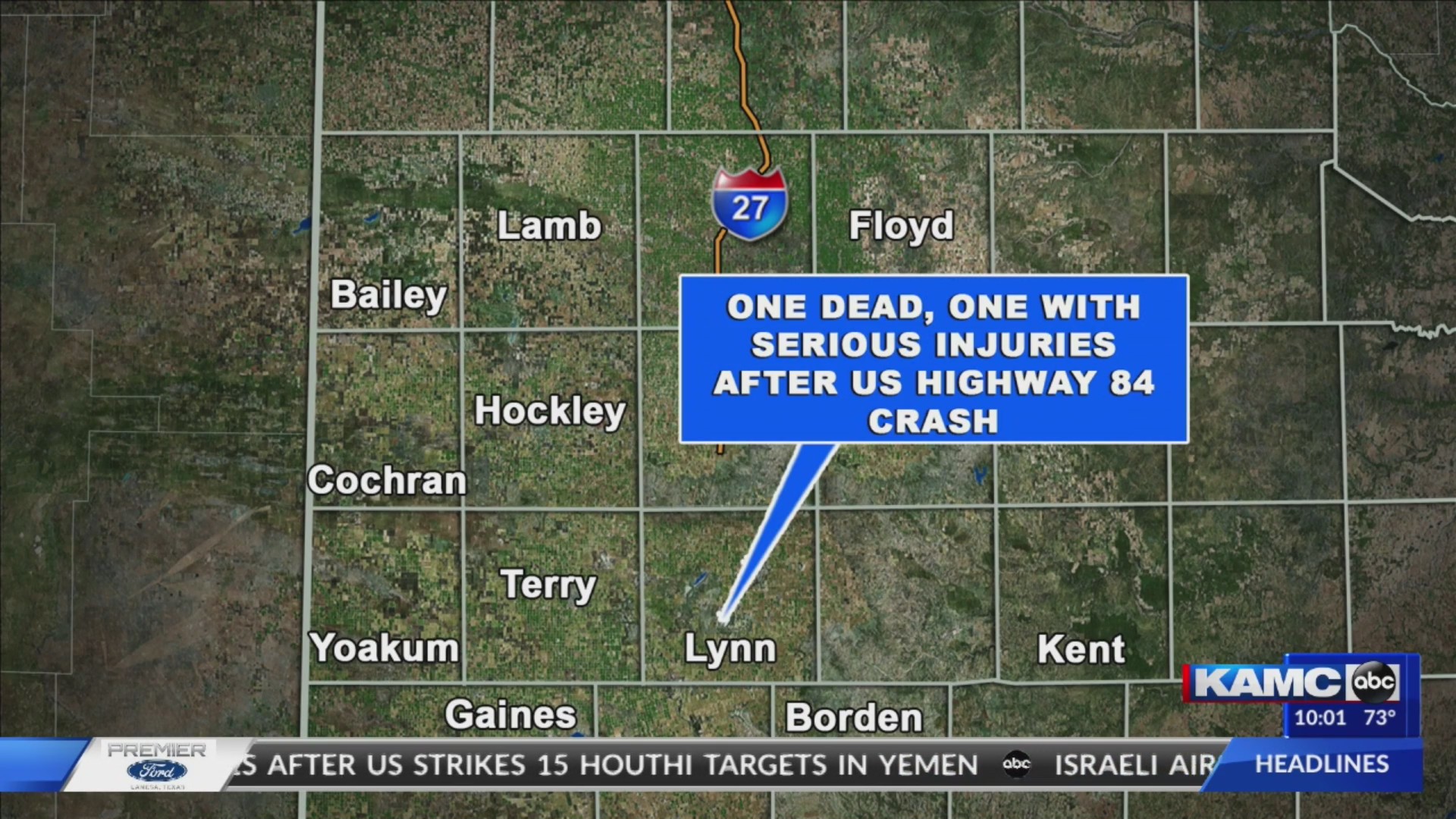 One dead, one with serious injuries after US Highway 84 crash – KLBK ...