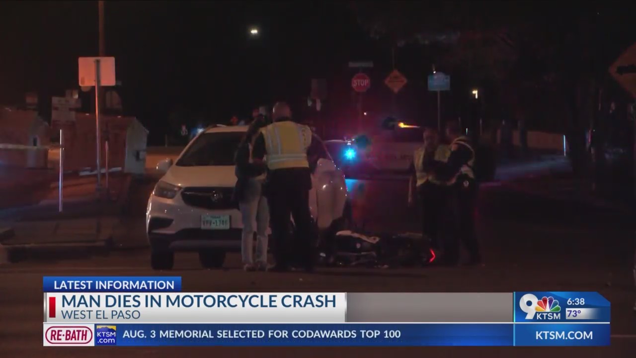 Man dies in motorcycle crash – KTSM 9 News