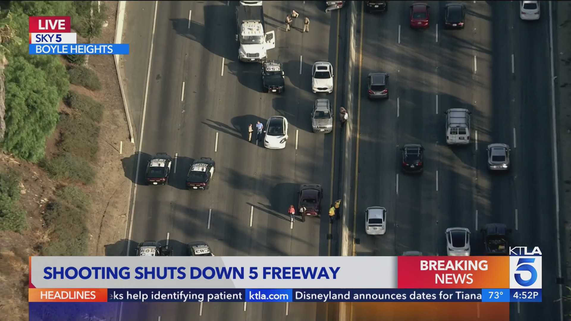 Shooting shuts down lanes on 5 Freeway in Boyle Heights – KTLA
