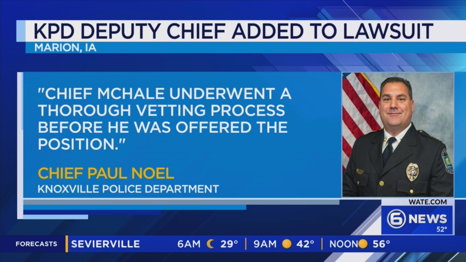 New Knoxville Police deputy chief named in lawsuit – WATE 6 On Your Side