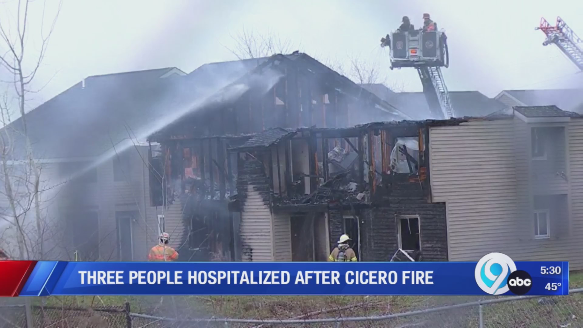 Three people hospitalized after a Cicero apartment building fire – WSYR