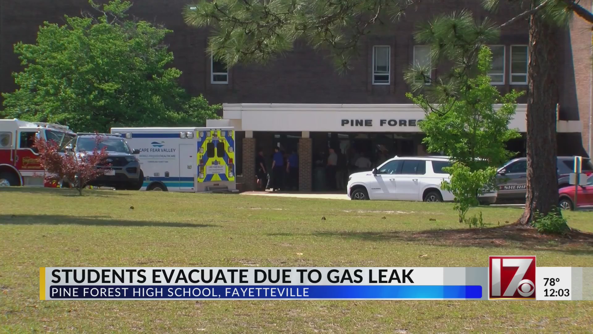 Students evacuate due to gas leak at Pine Forest in Fayetteville ...