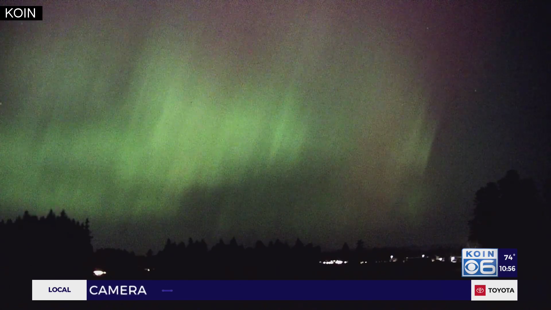 Northern Lights captured live on KOIN 6 News at 10 p.m. – KOIN.com