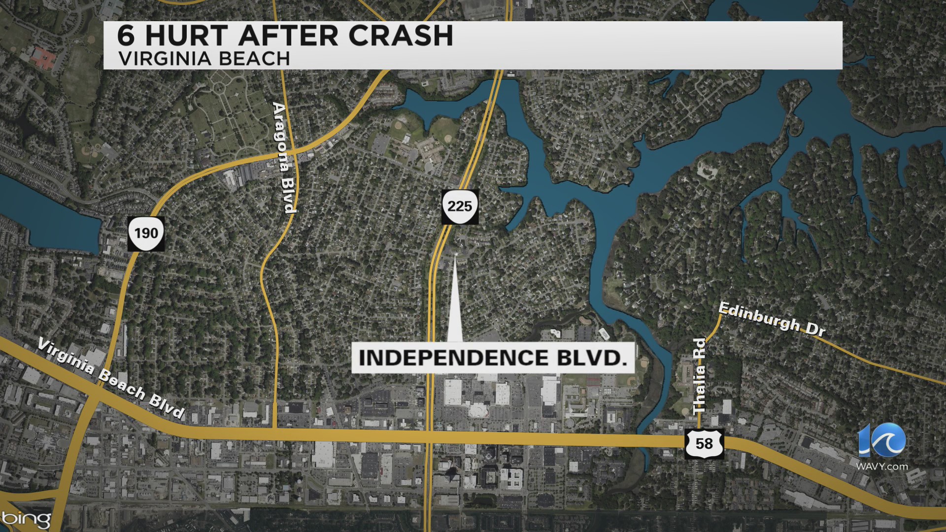 6 injured after crash on Independence Boulevard in Virginia Beach ...