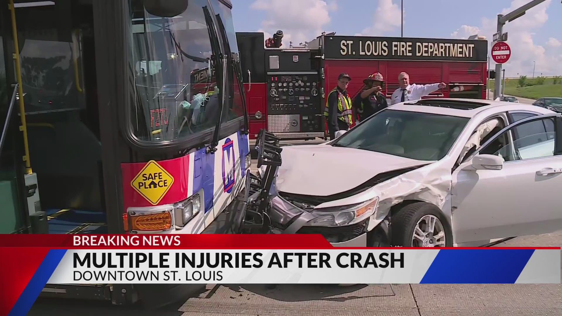 Three vehicle crash involving metro bus – FOX 2