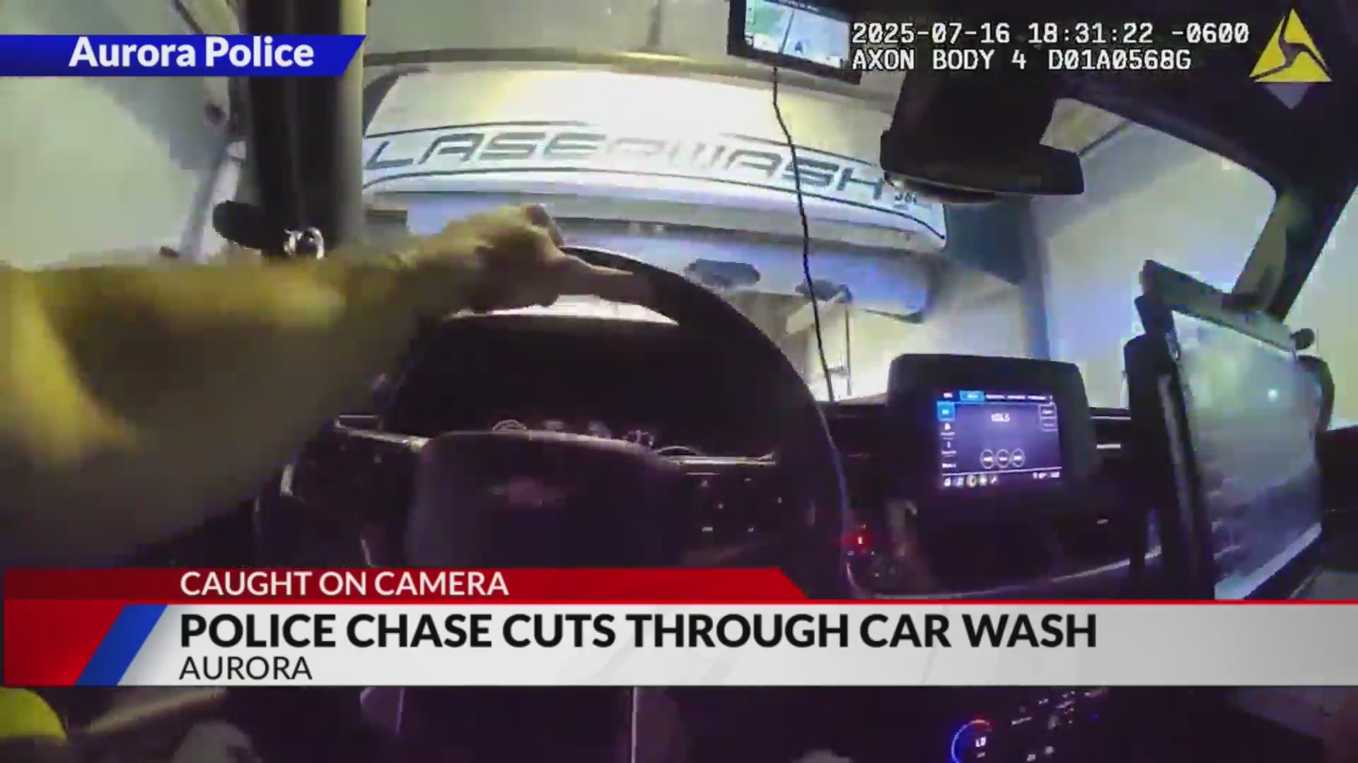 Aurora police chase ends in the middle of a car wash – FOX31 Denver