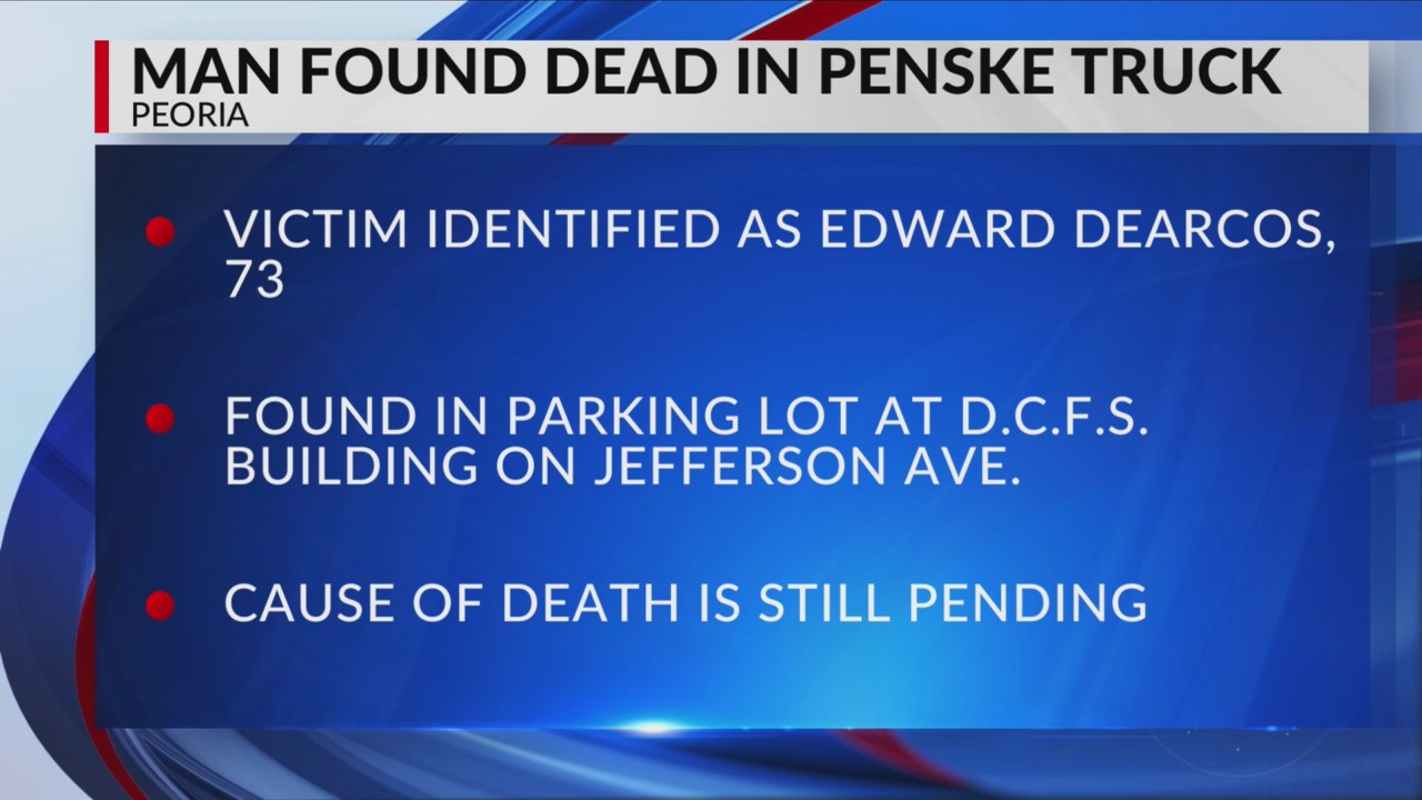 Peoria County Coroner identifies man found dead in vehicle – CIProud.com