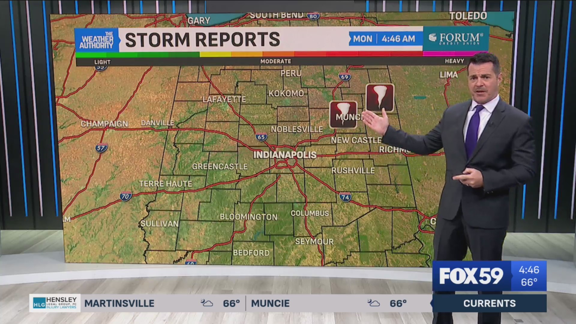 Cloudier days hold with steadier rain chances returning tonight – Fox 59