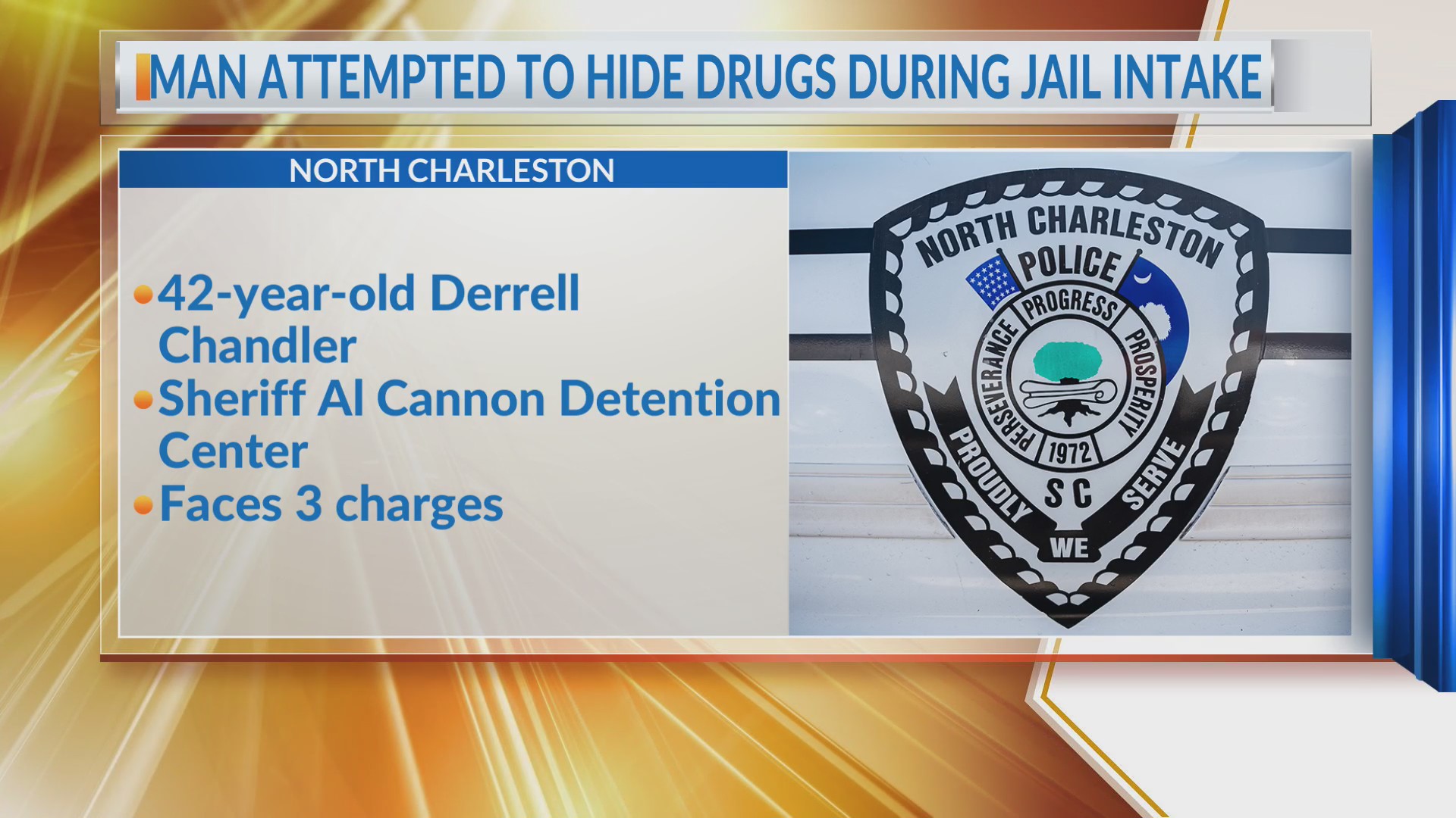 Jail Intake Signs Man attempted to hide, ingest drugs during jail intake – WCBD News 2