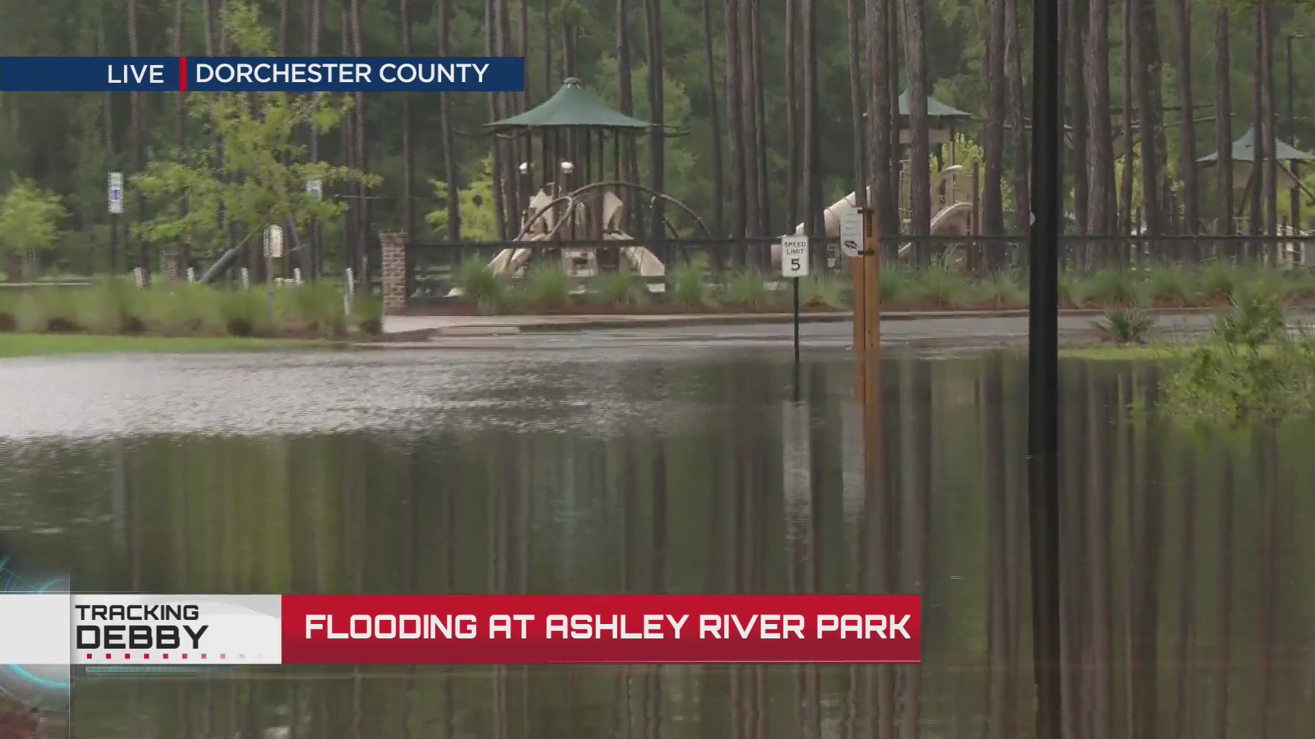 Flooding underway at Ashley River Park in Dorchester County – WCBD News 2