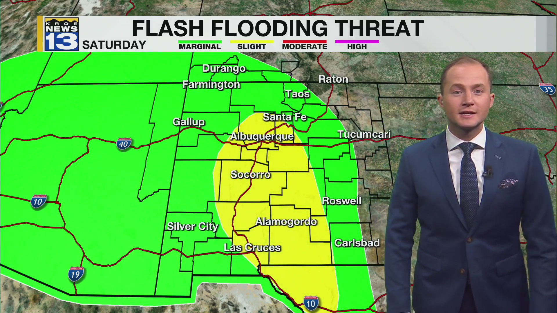 Showers and storms move into New Mexico this weekend – KRQE NEWS 13 ...