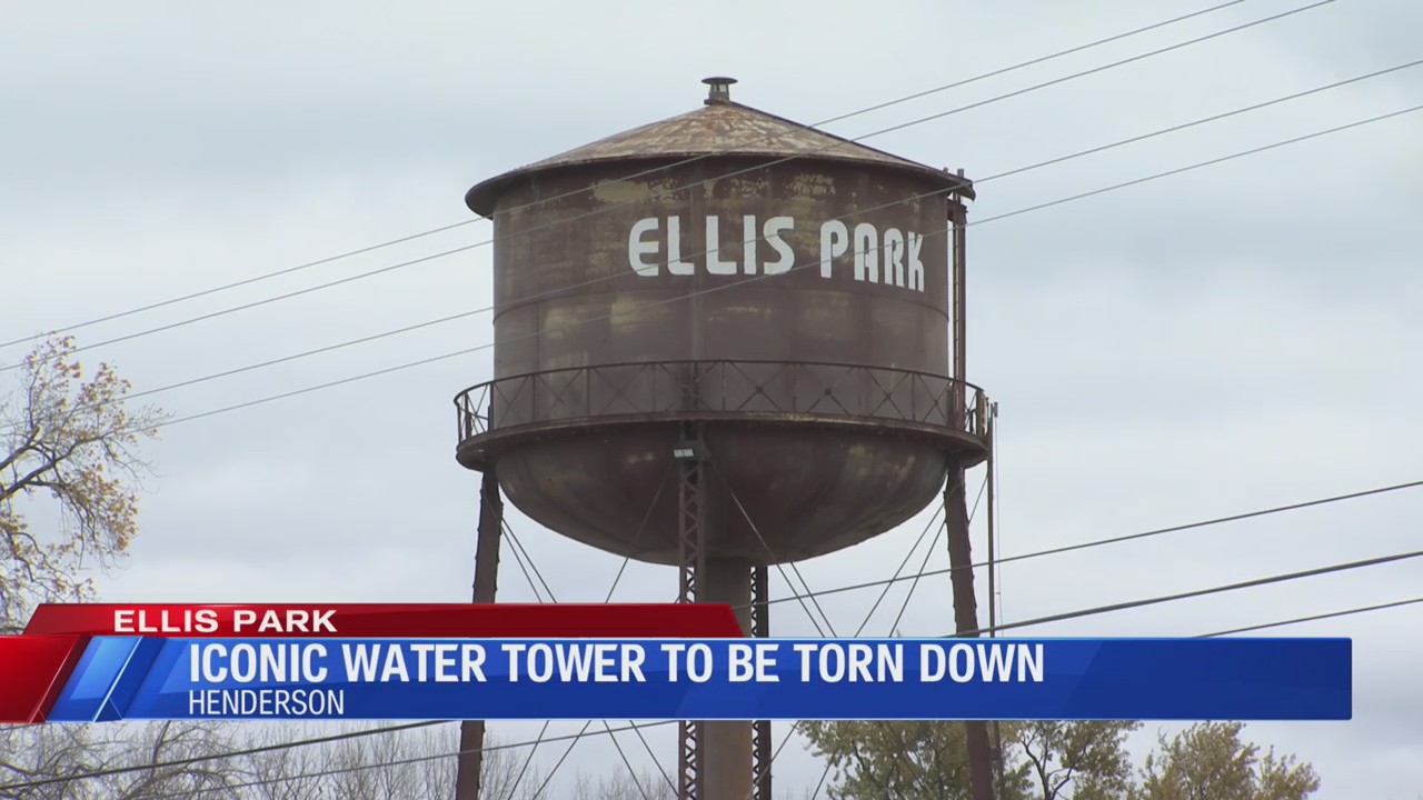 Ellis Park water tower to be torn down – Eyewitness News (WEHT/WTVW)