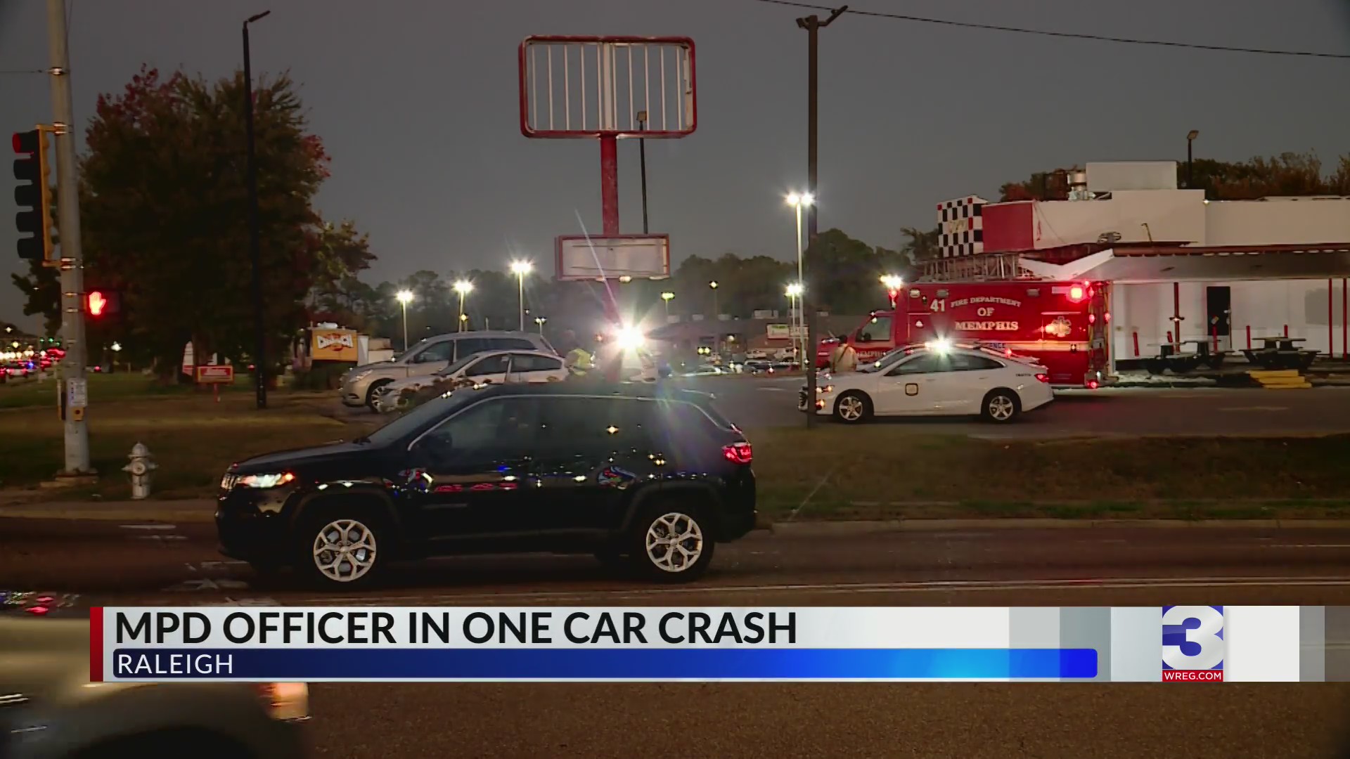 Investigation underway after officer crashes into pole – WREG.com