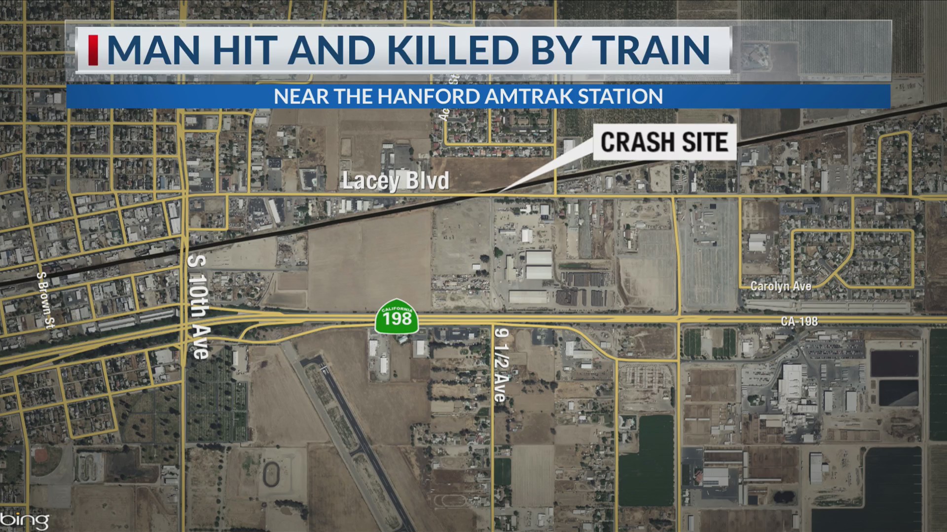Man killed after being struck by train in Hanford – CBS47 and KSEE24 ...