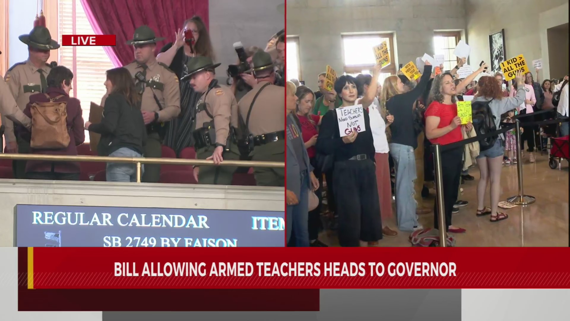 Bill allowing armed teachers heads to TN governor’s desk – WKRN News 2