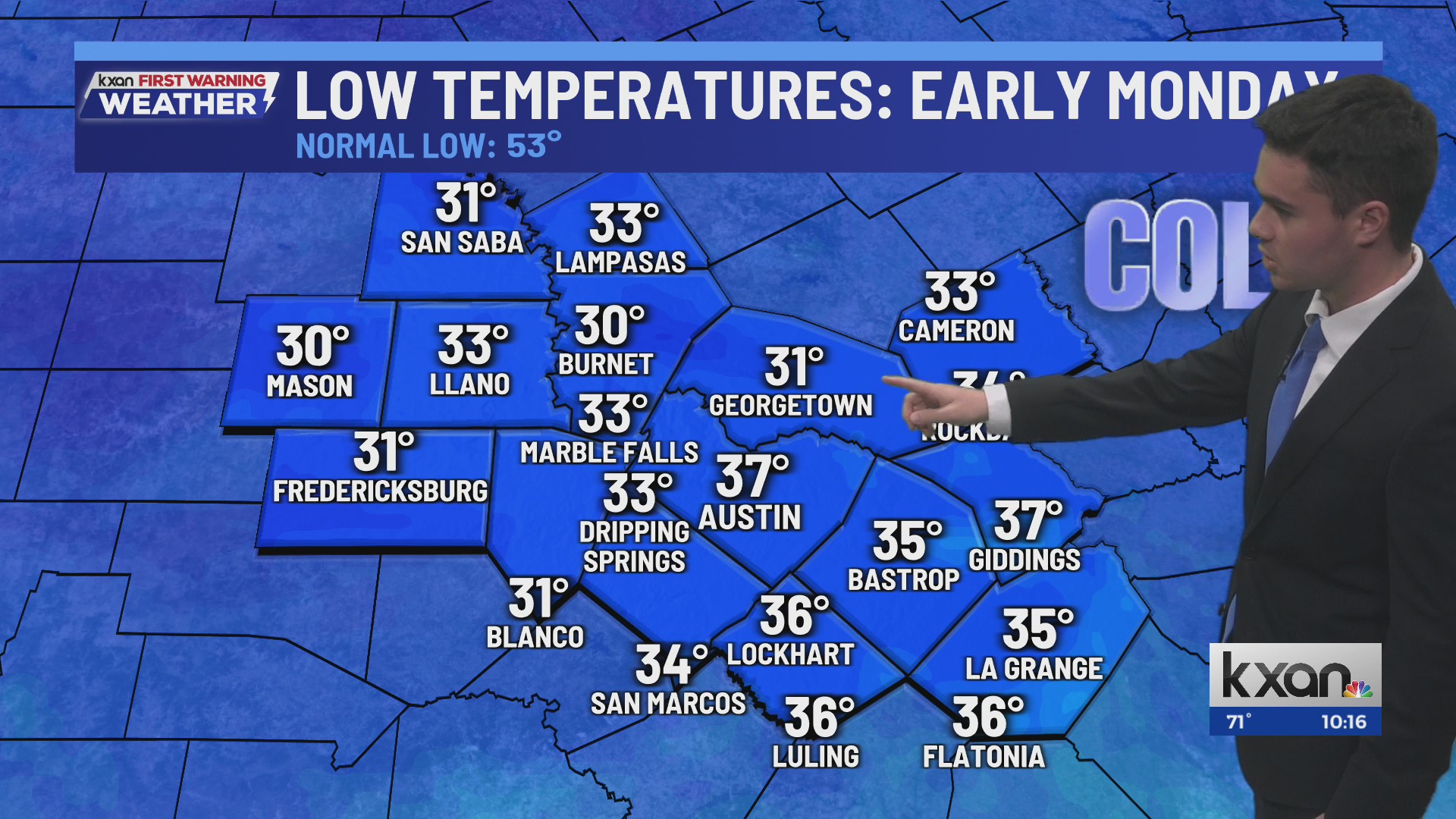 Cold front bringing gusty winds, extreme wildfire threat | KXAN Weather ...