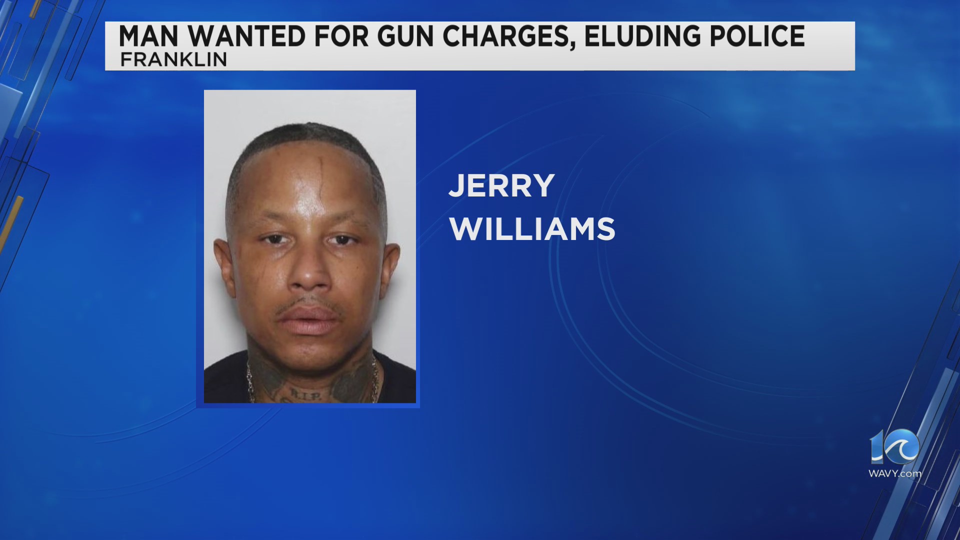 Police: Man wanted in Franklin for gun charges, eluding police – WAVY.com