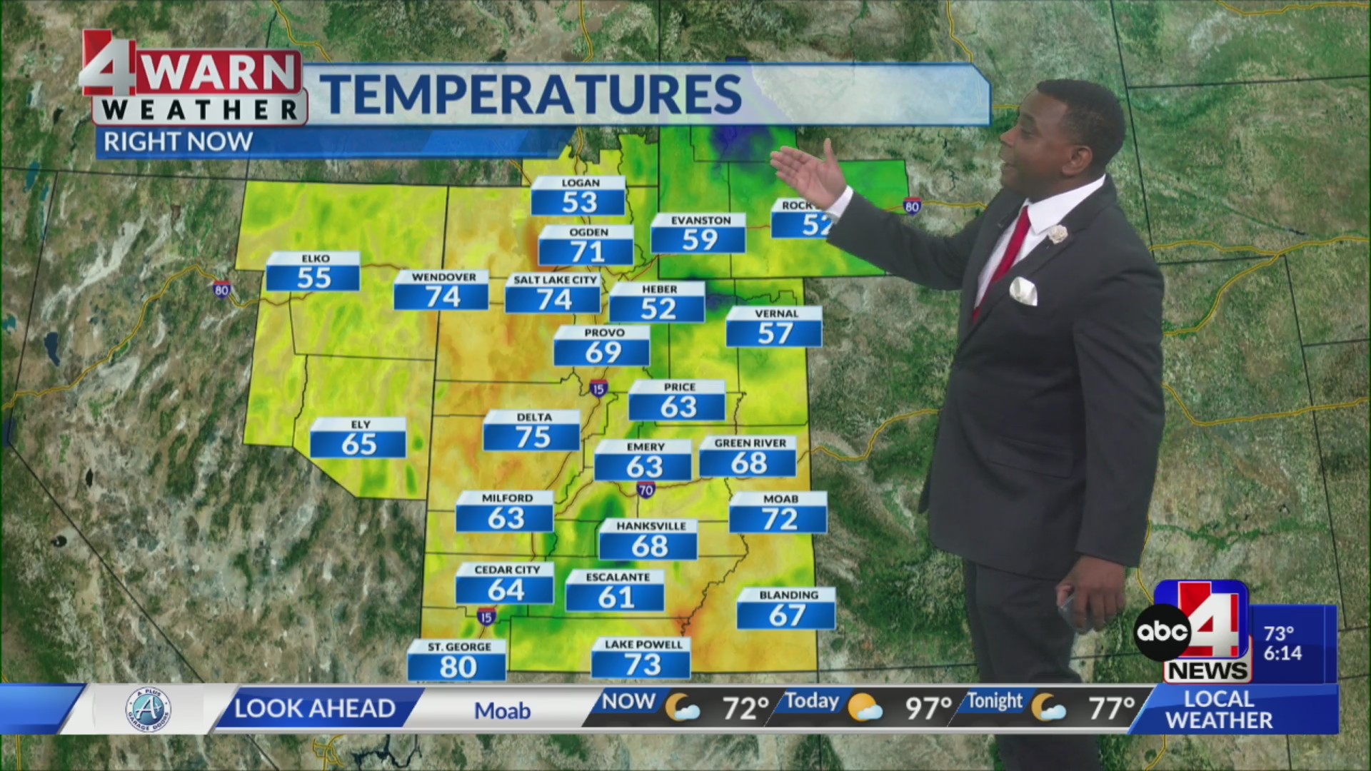 Hot daytime highs with scattered thunderstorms throughout Utah – ABC4 Utah