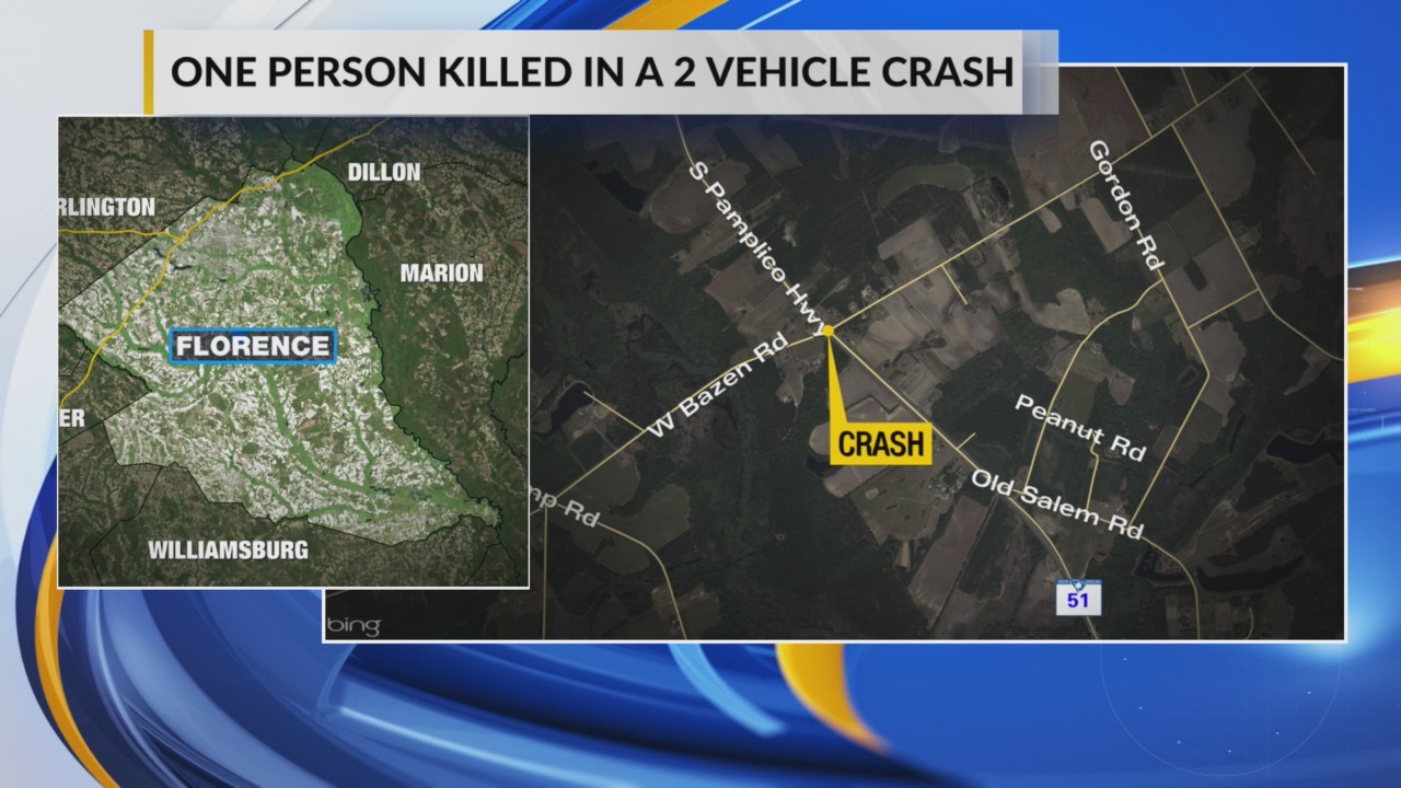 Florence County 2-vehicle crash leaves 1 dead – WBTW