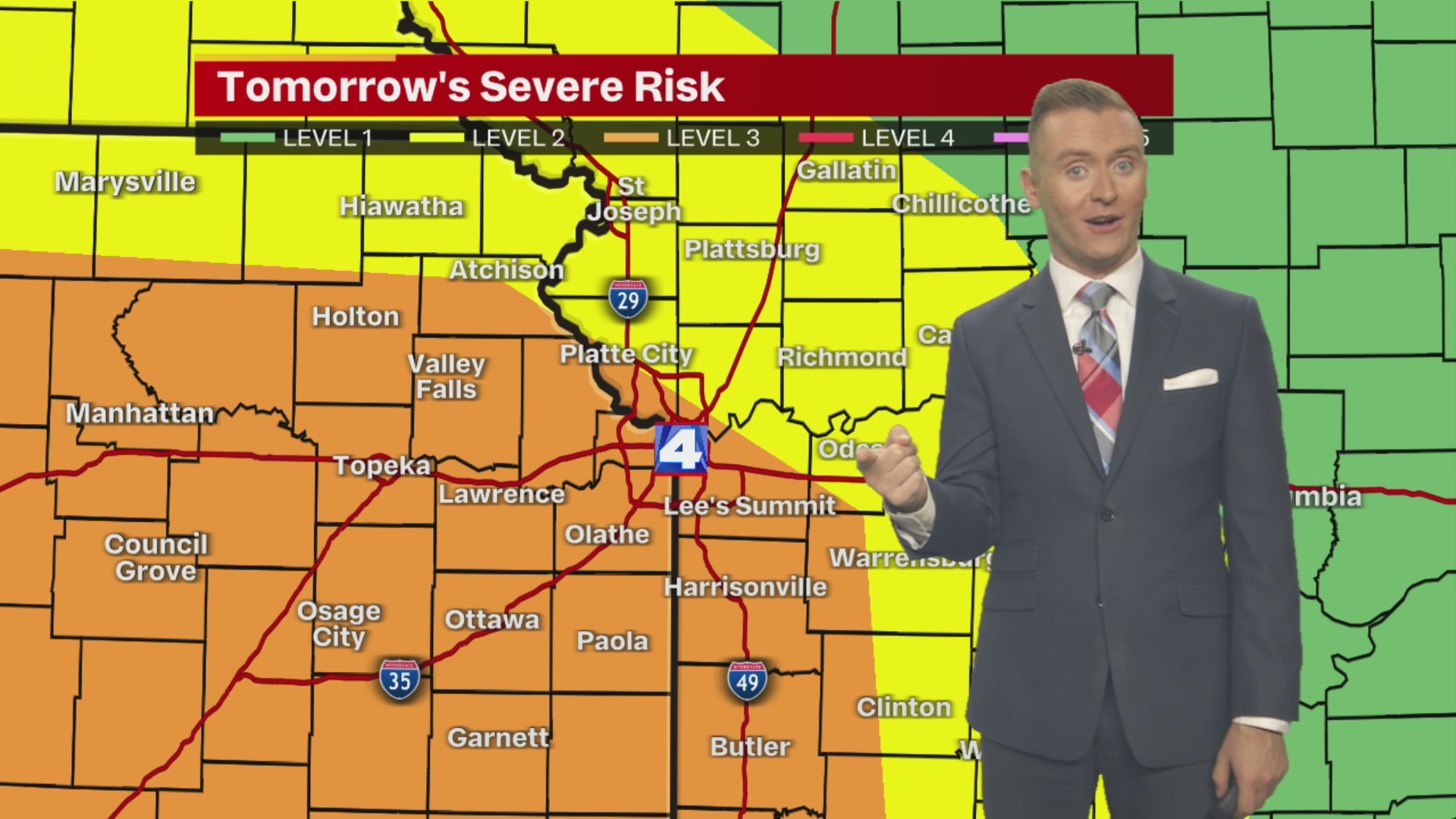 Friday afternoon forecast – FOX 4 Kansas City WDAF-TV | News, Weather ...