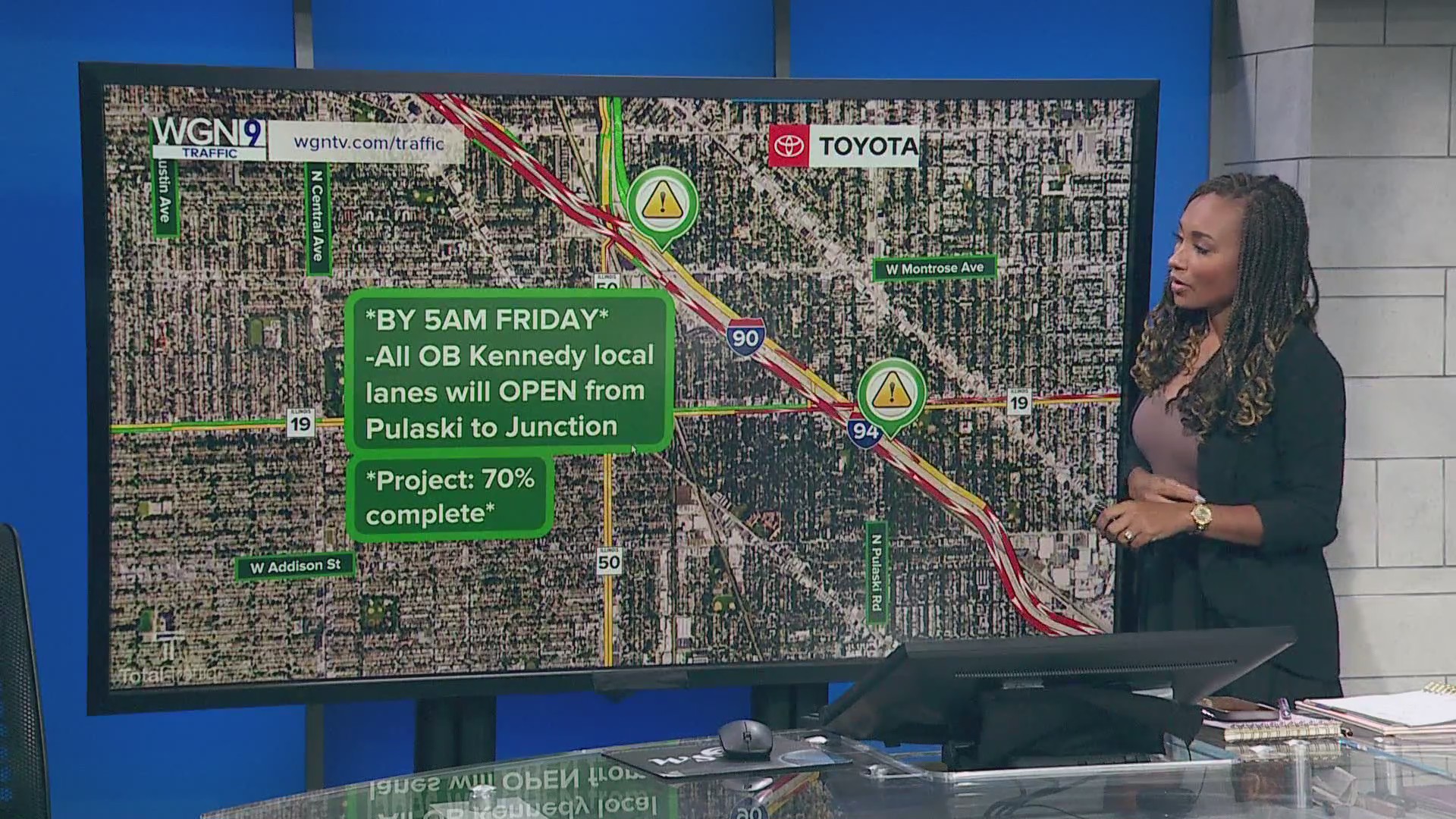 IDOT announces reopening of Kennedy Expressway lanes – WGN-TV