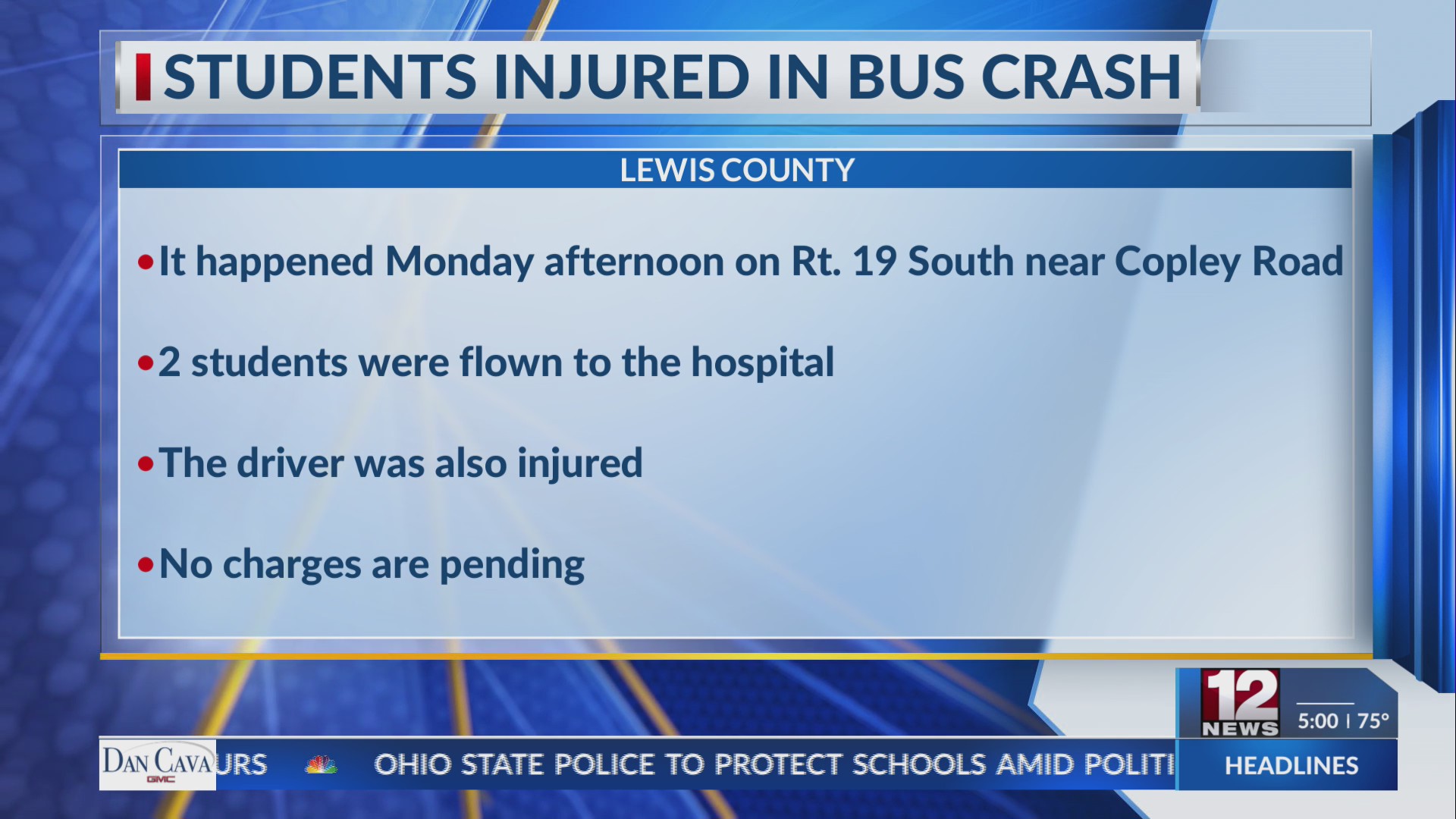 2 students flown to hospital after school bus went airborne in Lewis ...