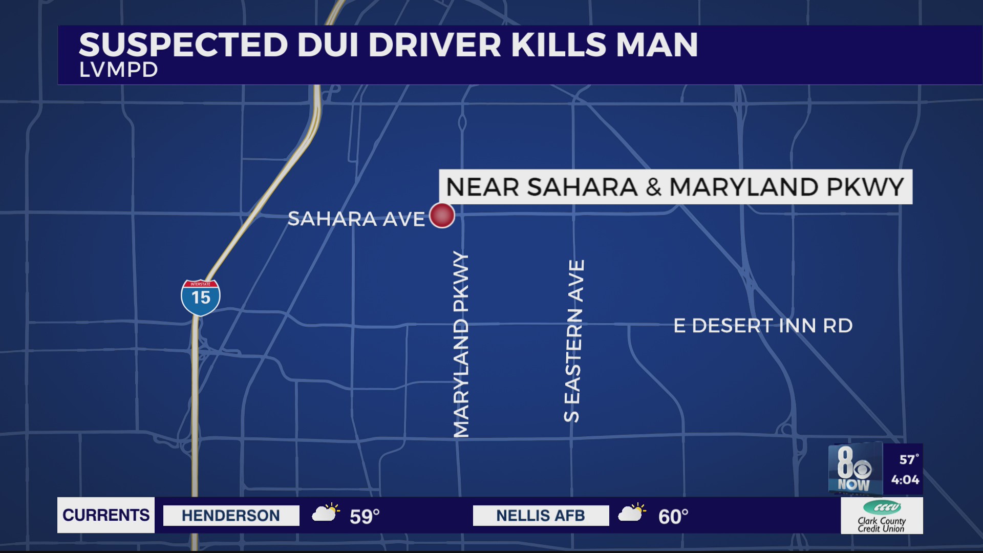 Suspected DUI crash in south Las Vegas valley leaves 1 dead, 20-year ...