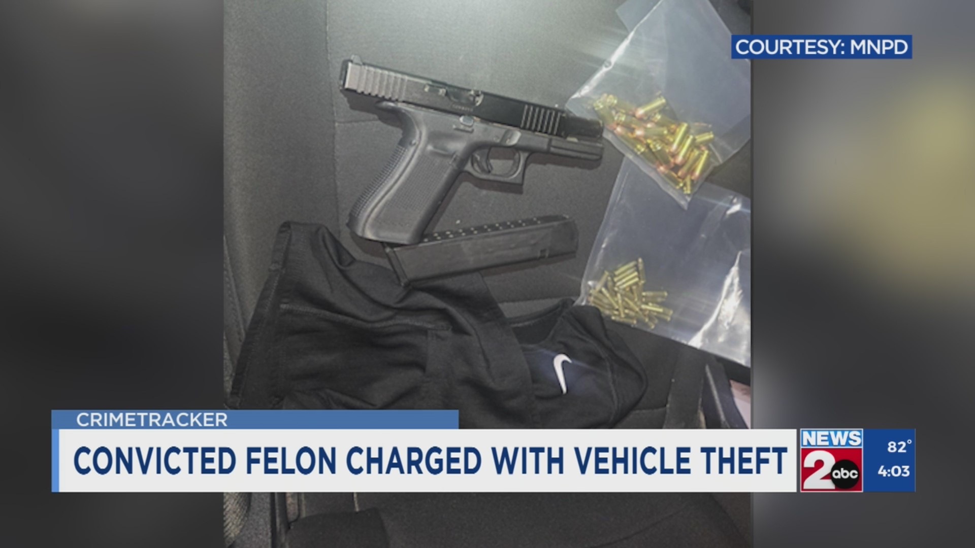 Convicted felon charged with vehicle theft – WKRN News 2