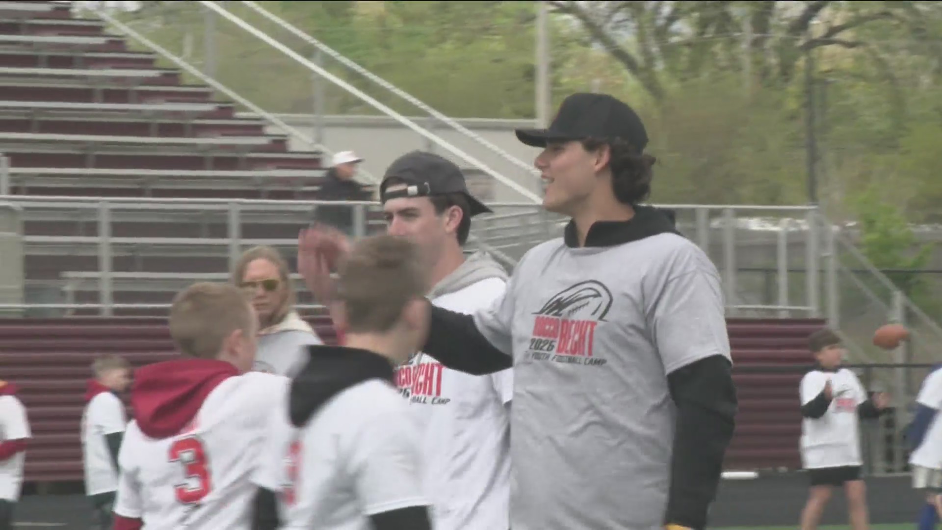 Rocco Becht hosts football camp at Ankeny High School