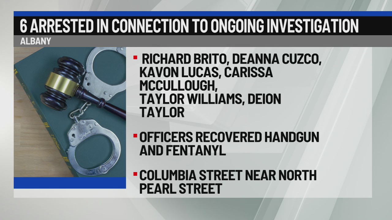 Six arrested in Albany after police recover gun, fentanyl – NEWS10 ABC