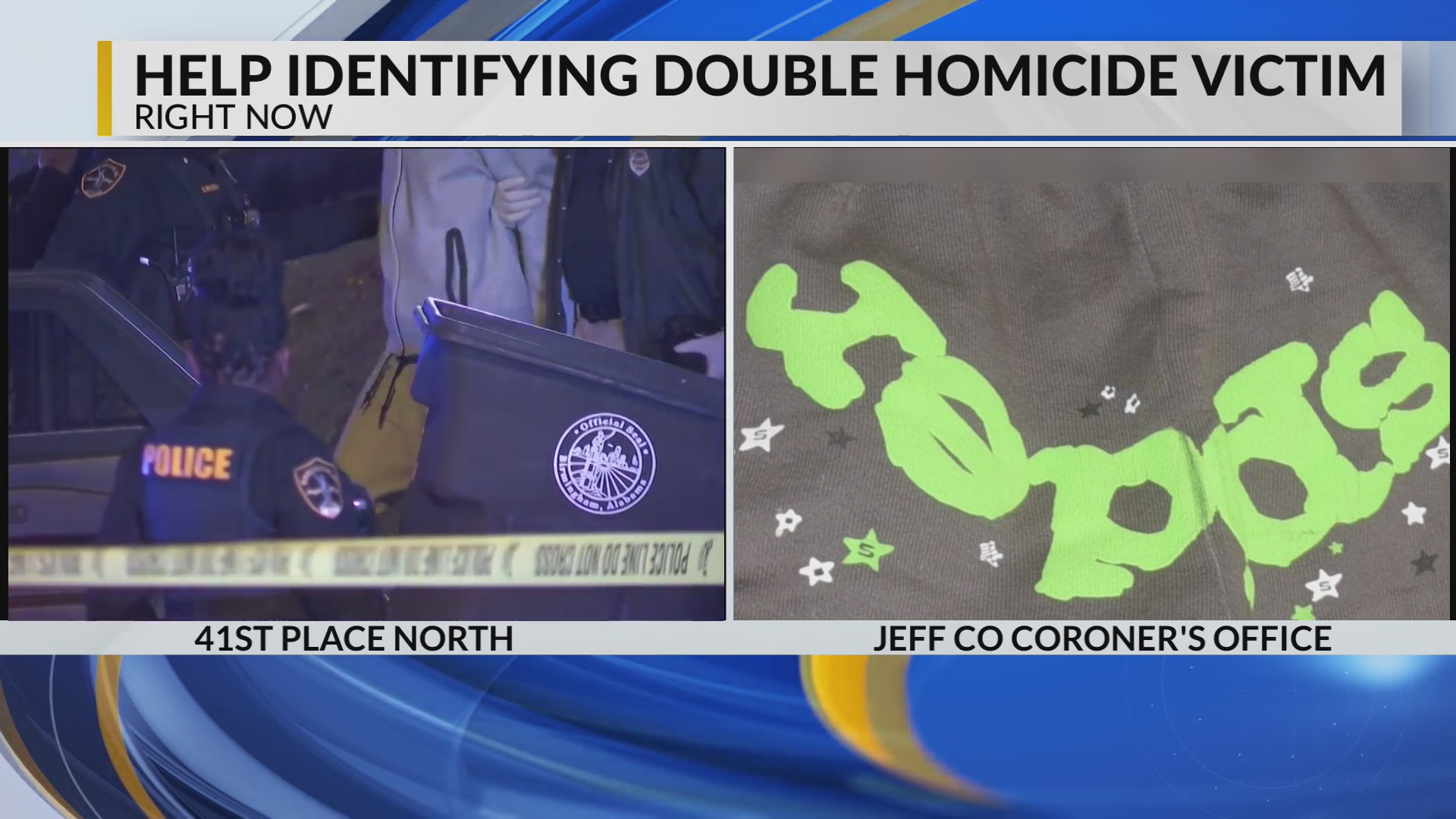 Public’s help needed identifying double homicide victim – CBS 42