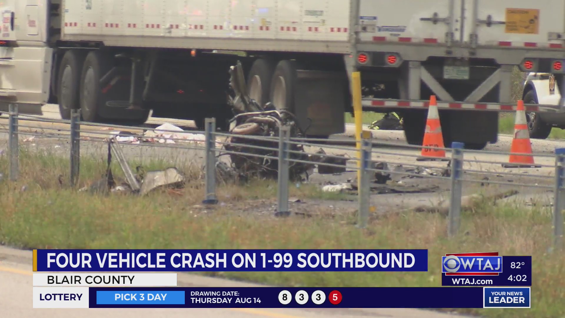 One dead after multi-vehicle crash on I-99 in Blair County – WTAJ ...