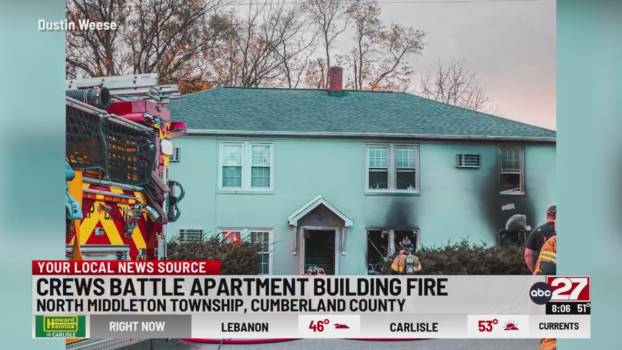Fire crews battle Cumberland County apartment fire – ABC27