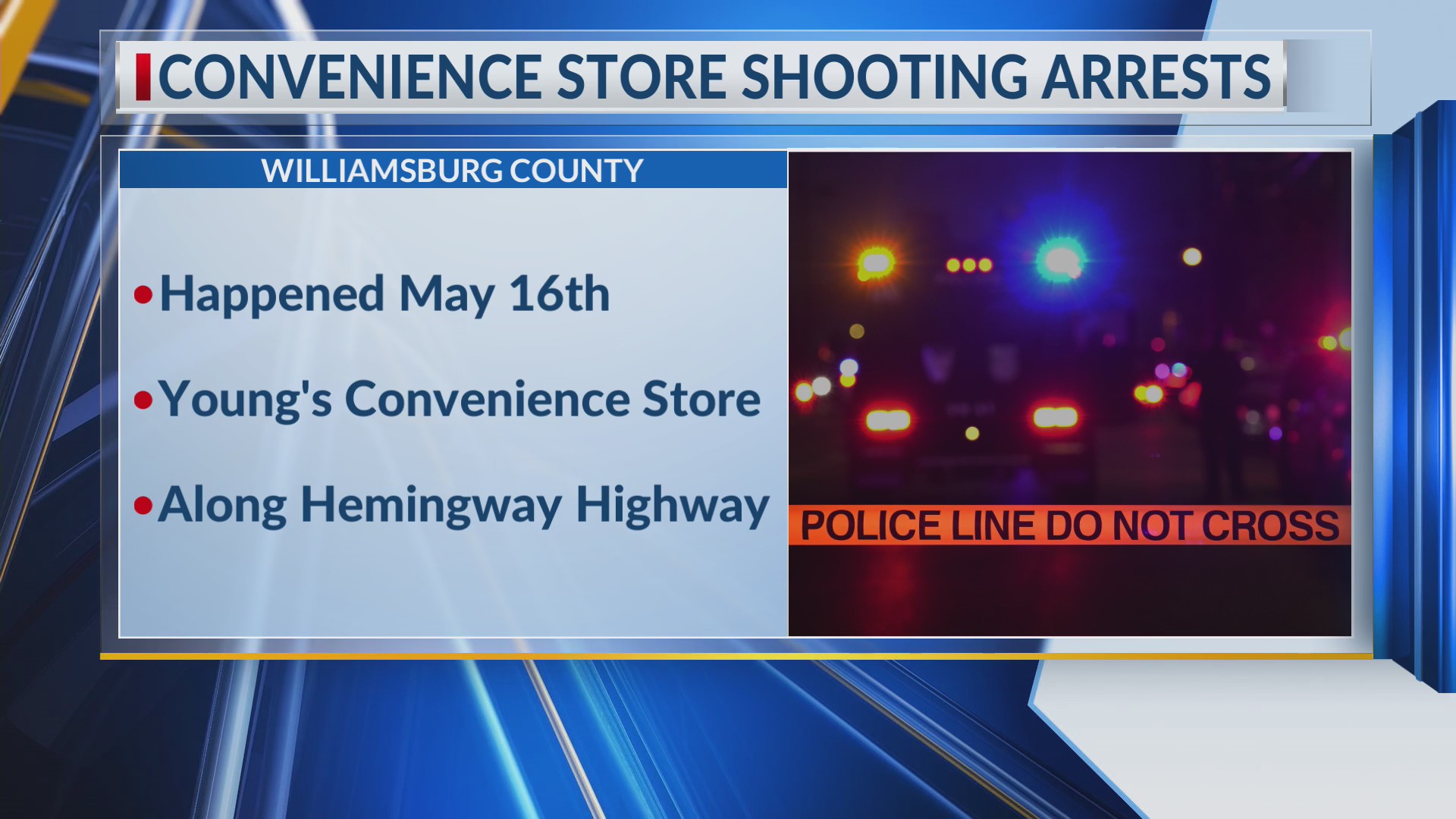 Convenience store shooting arrests in Williamsburg County WCBD News 2