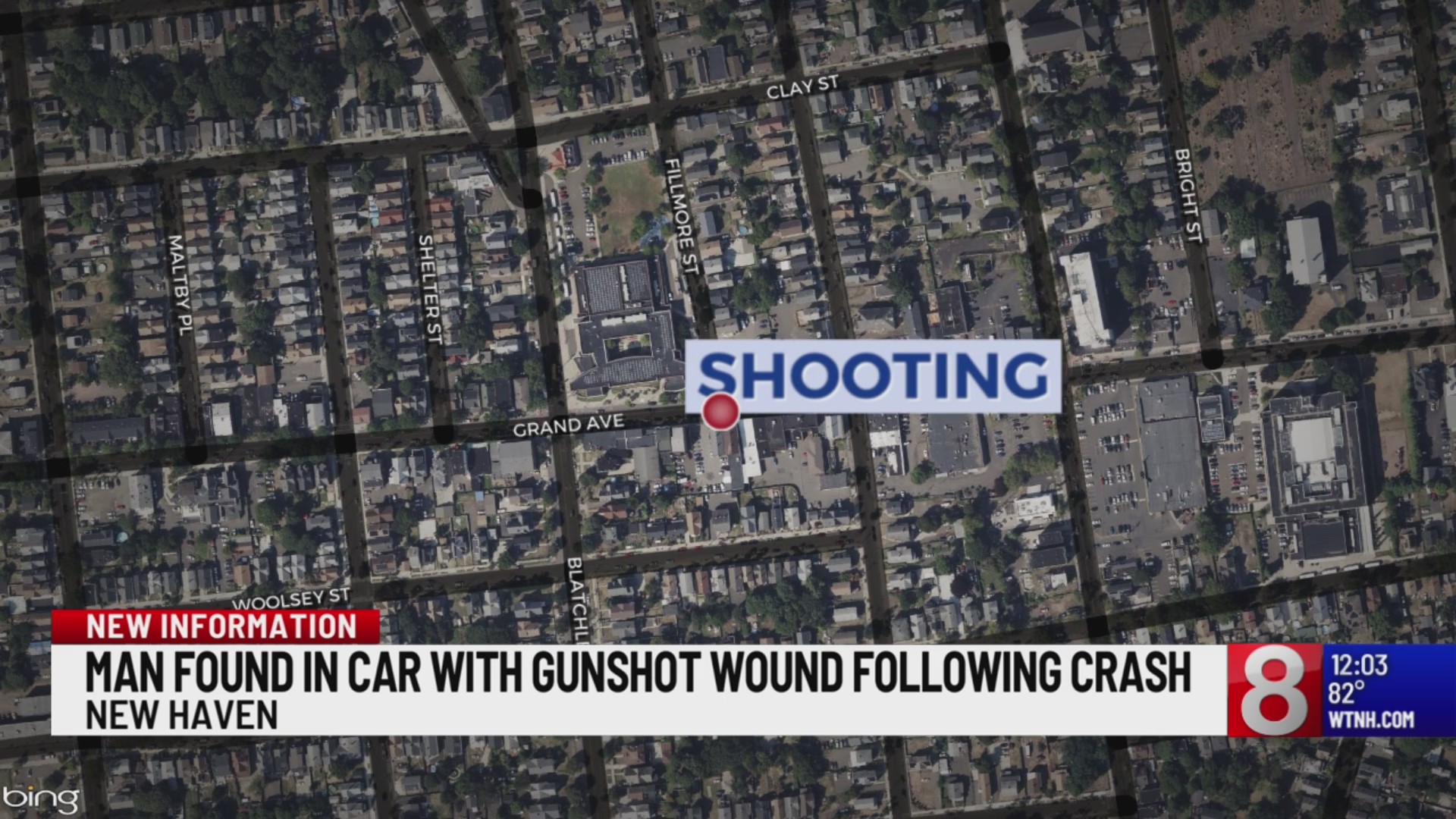 Person found with gunshot wound following crash in New Haven – WTNH.com