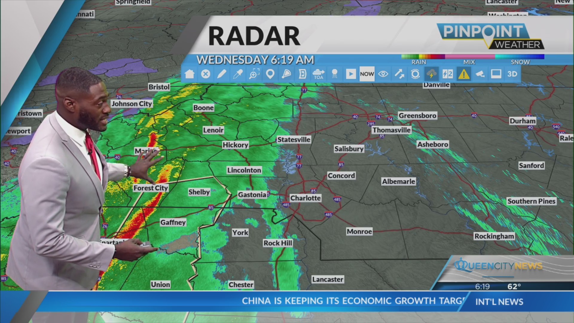 Tracking: Storms, strong winds in the Charlotte area – Queen City News