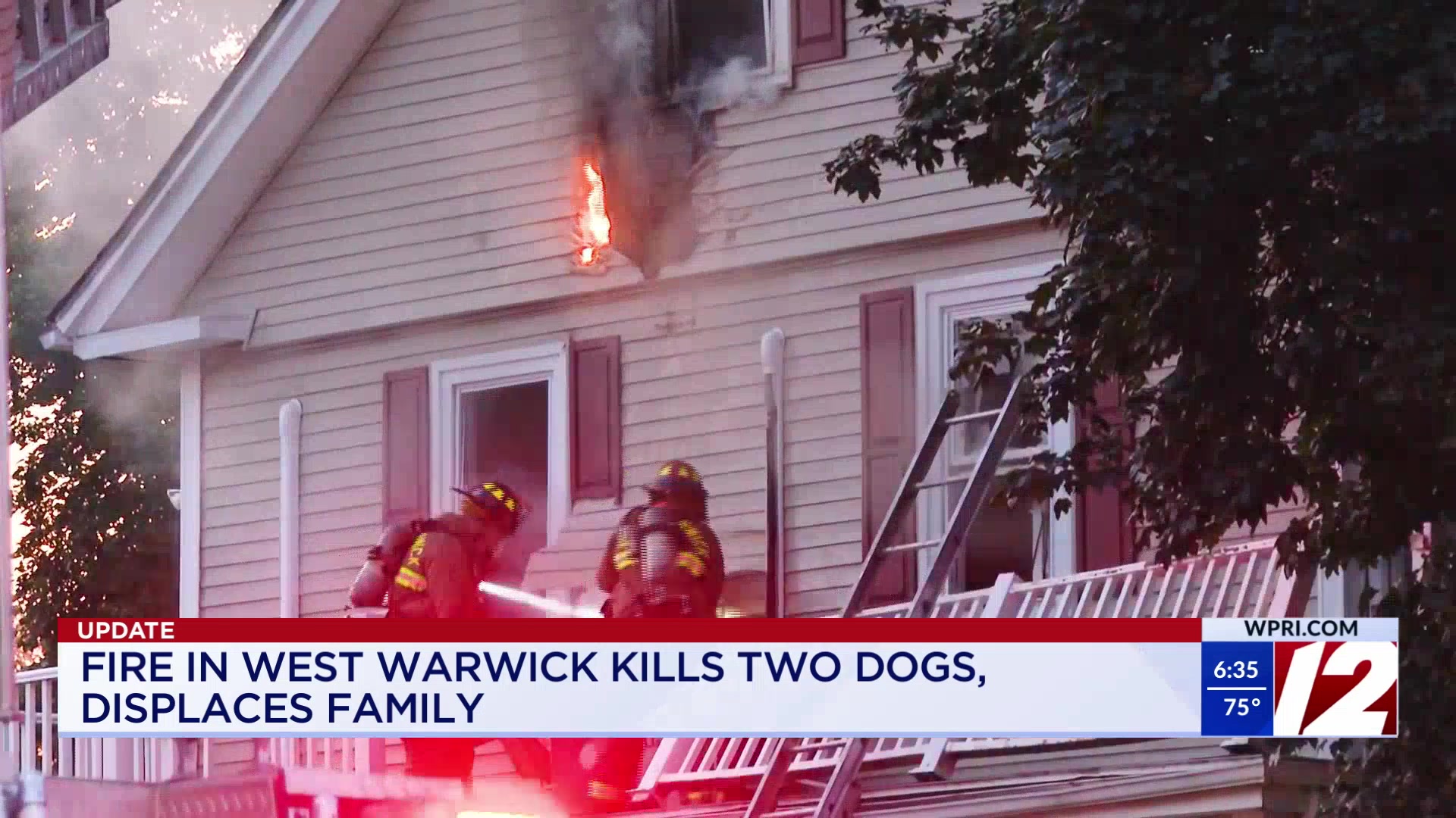Family displaced, 2 dogs dead after fire in West Warwick – WPRI.com