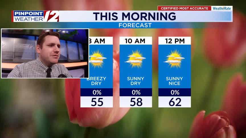 WPRI 12 Weather Now 4/20/25: Sunny, Breezy, Nice Today – WPRI.com
