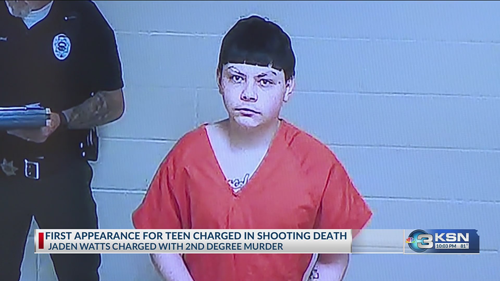 Homicide suspect Jaden Watts makes first court appearance KSNTV