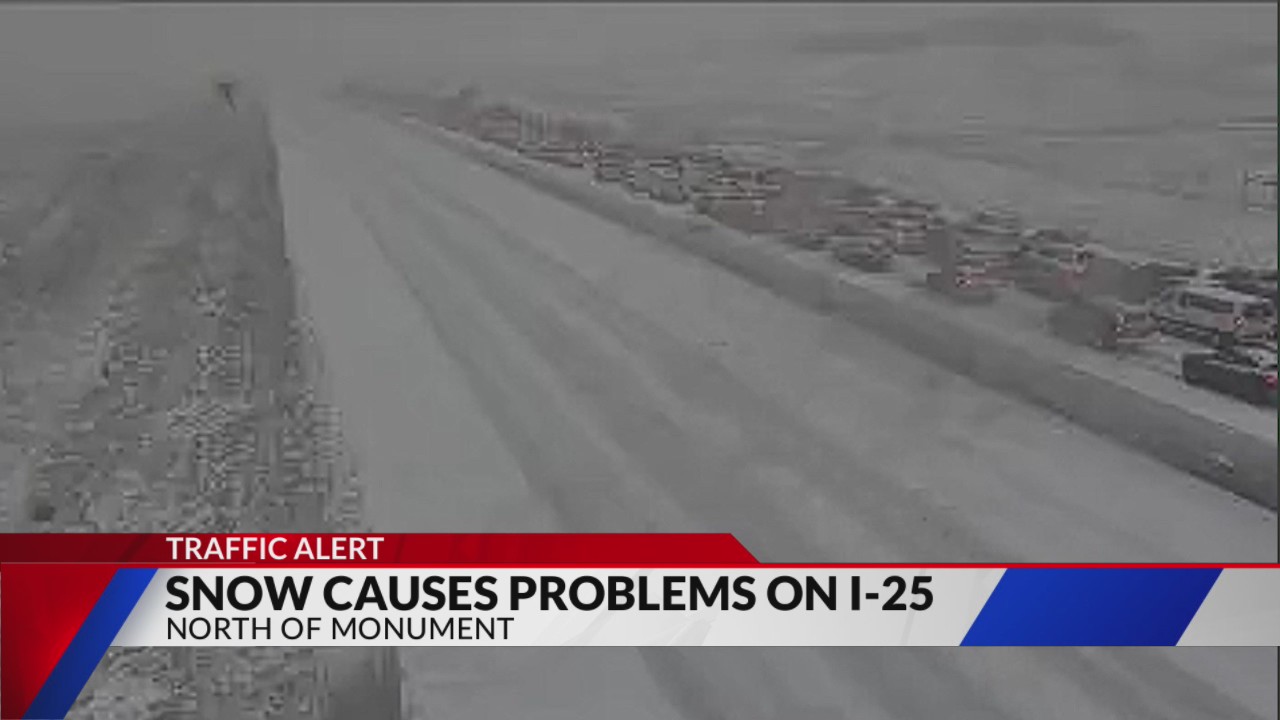 Slick roads causing issues on I-25 north of Monument – FOX21 News Colorado
