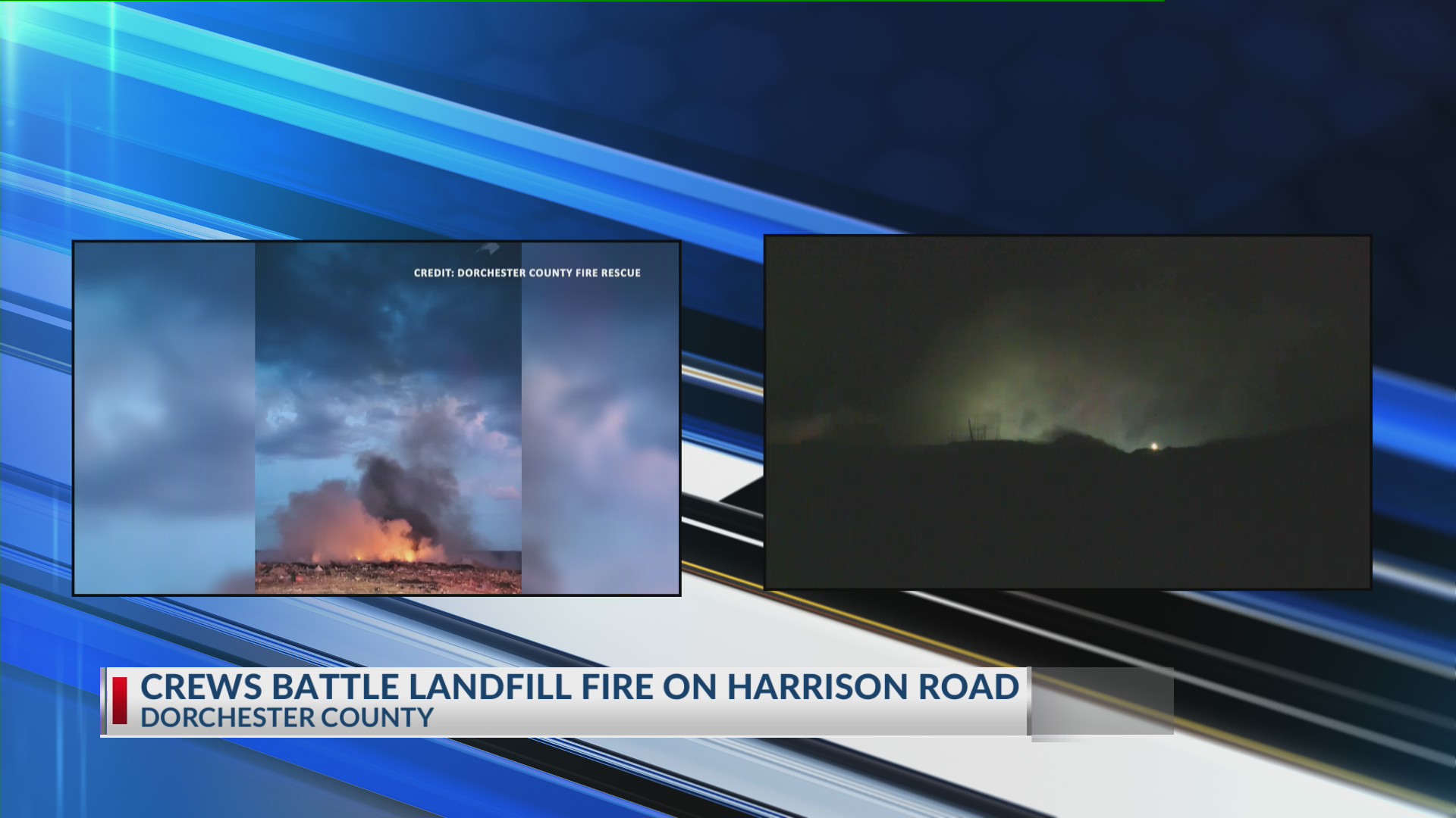 Crews battle landfill fire in Dorchester County – WCBD News 2