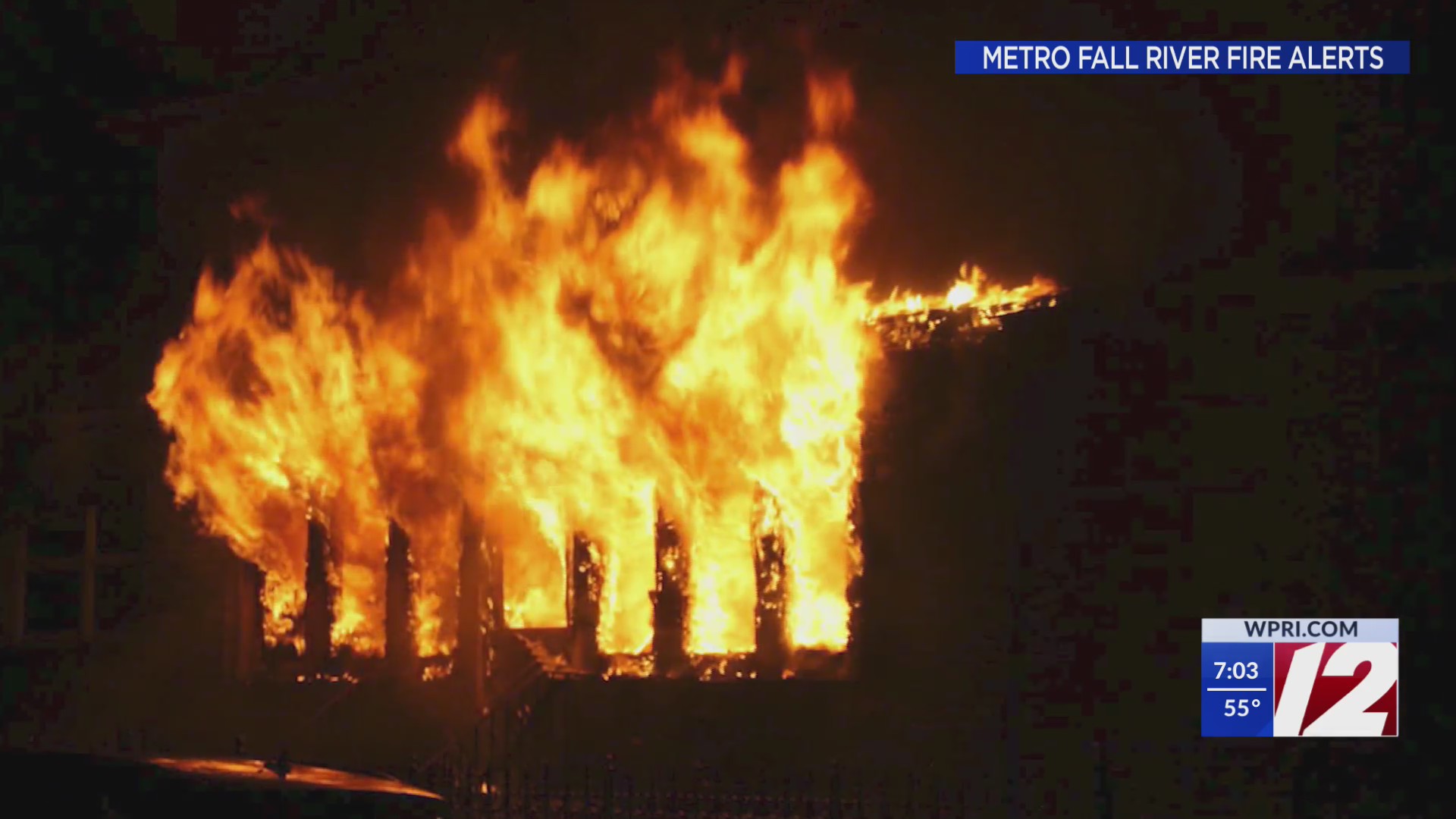 5 displaced by massive Fall River house fire – WPRI.com