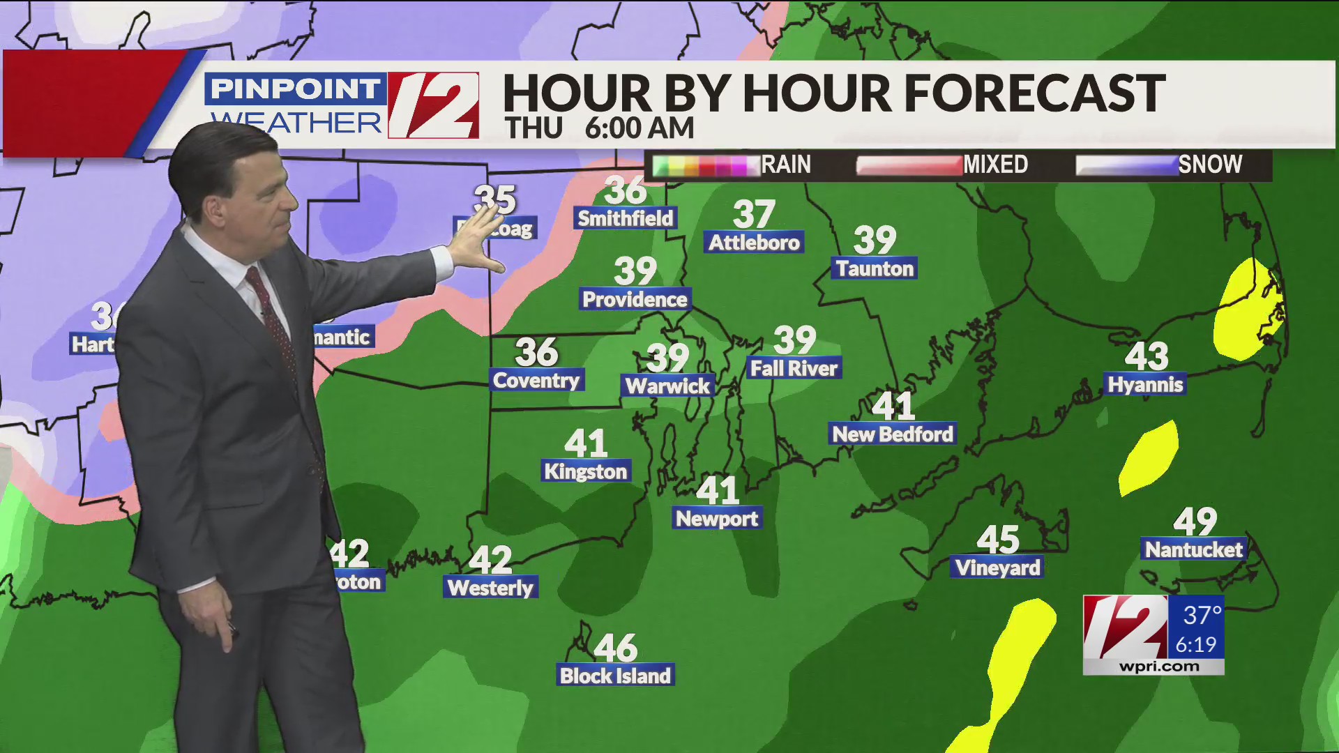 WPRI 12 Weather Now 12/4/24 Mostly Rain Ahead, But Some Snow Too – WPRI.com