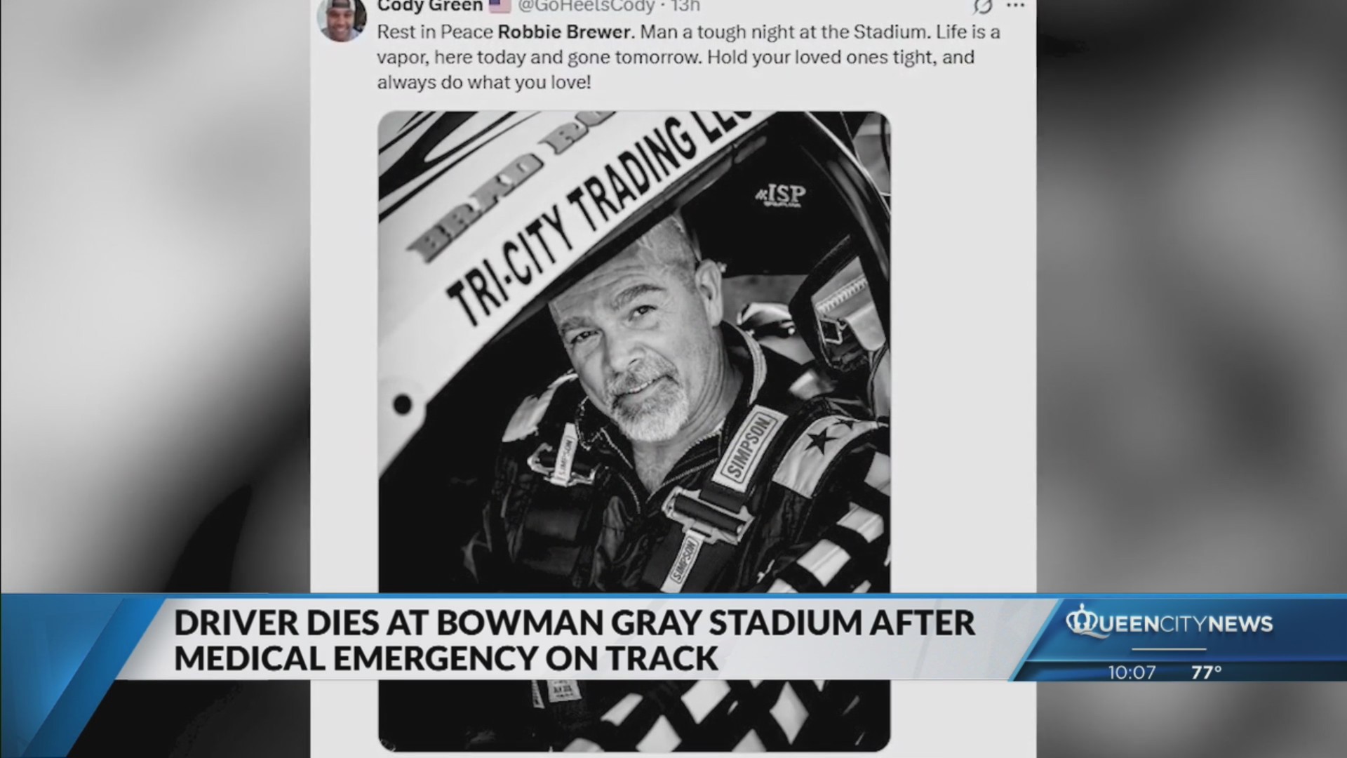 Veteran racecar driver dies after medical emergency at Winston-Salem ...