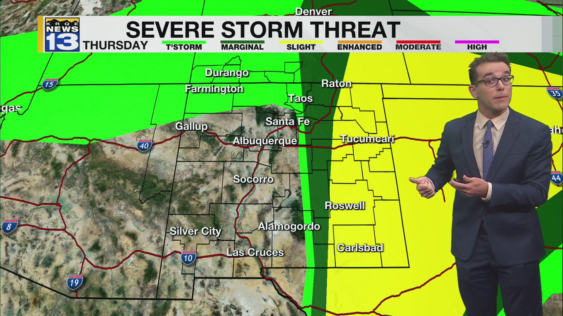 Storm system departs with hotter air – KRQE NEWS 13 – Breaking News ...