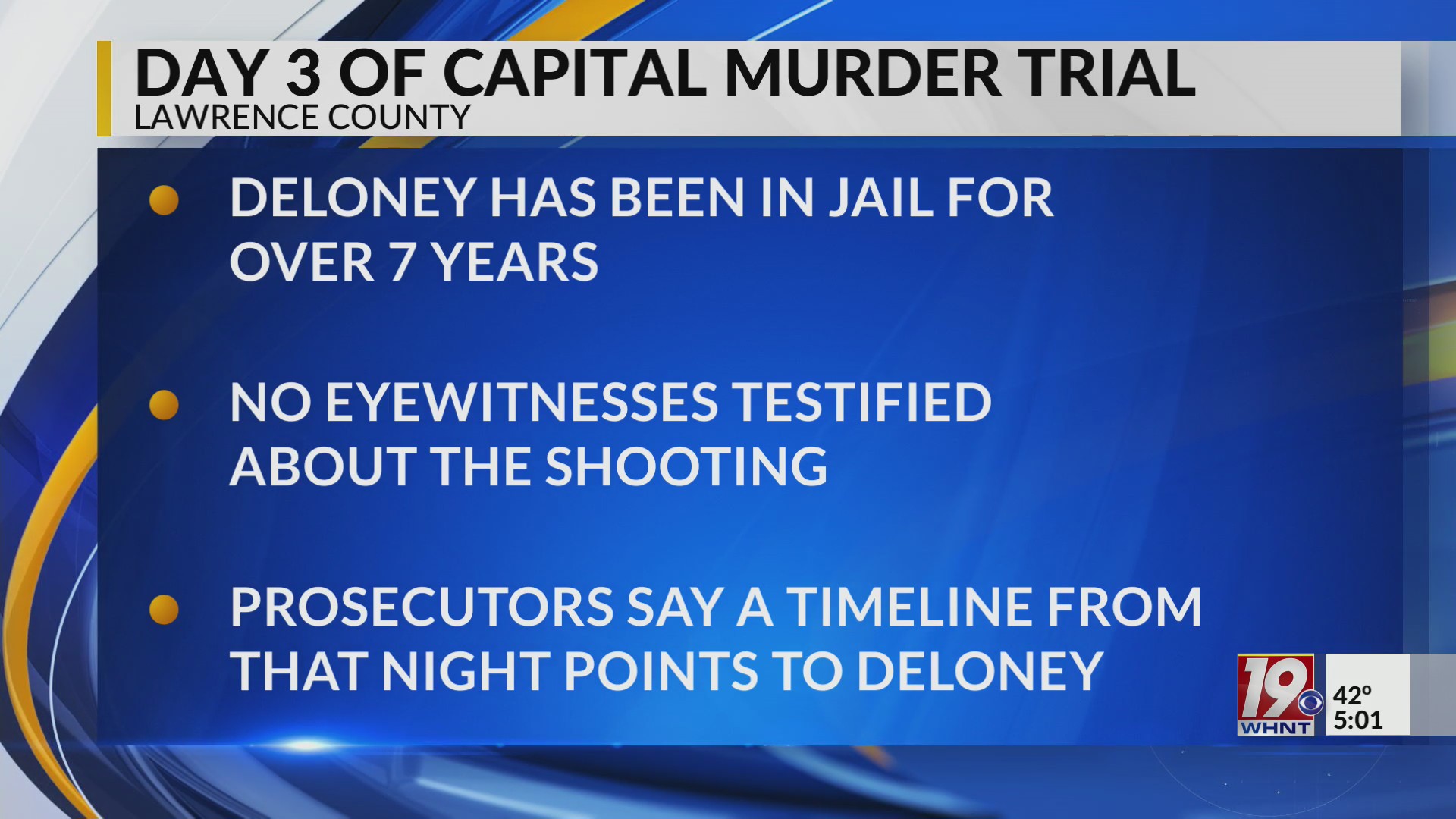Day 3 Of Capital Murder Trial | March 5, 2025 | News 19 at 5 p.m ...