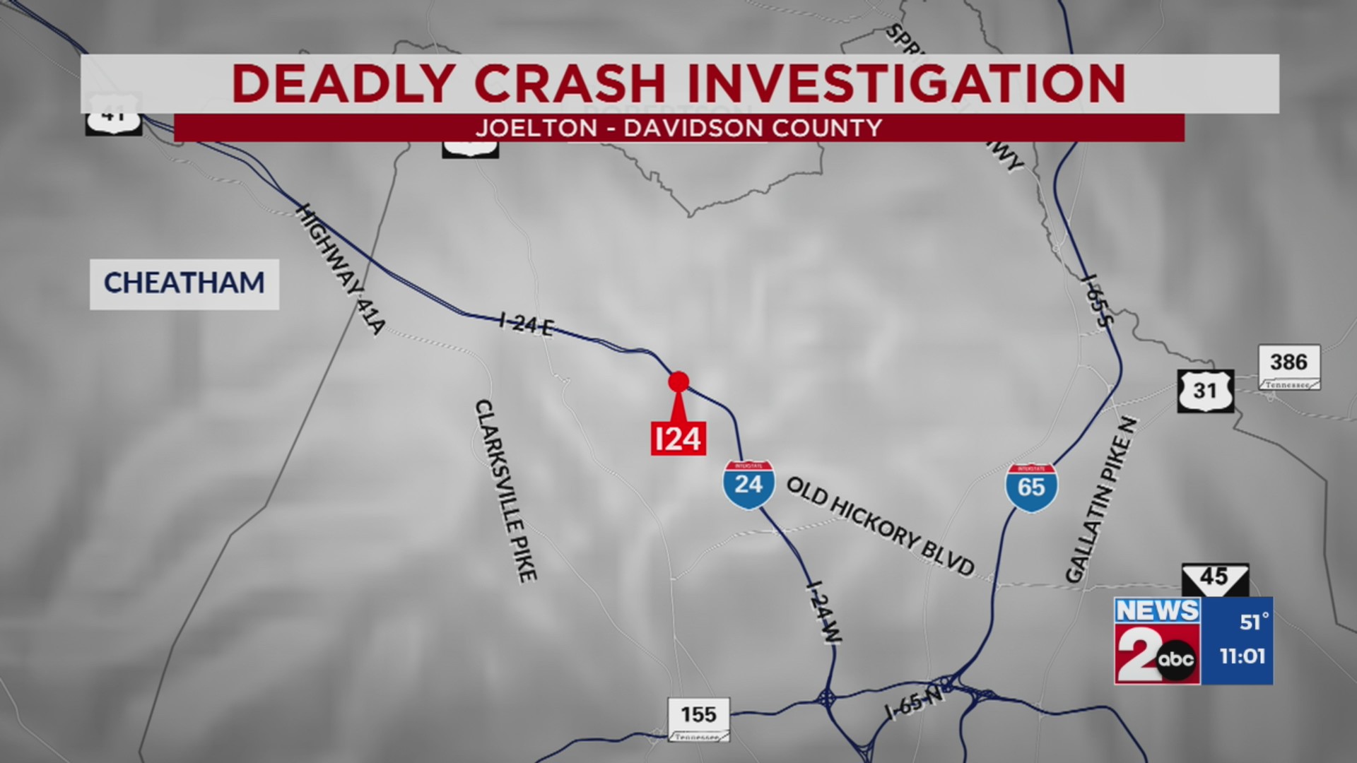 Passenger dead after crash on I-24 – WKRN News 2