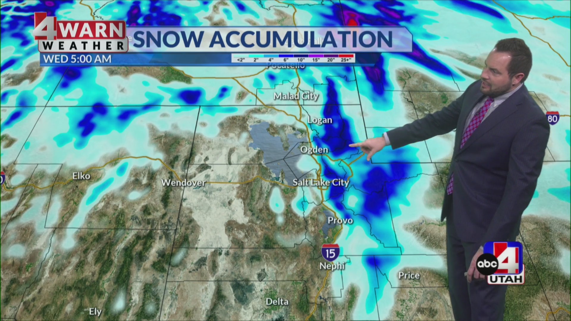 Mountain snow continues, valleys expecting a mix – ABC4 Utah