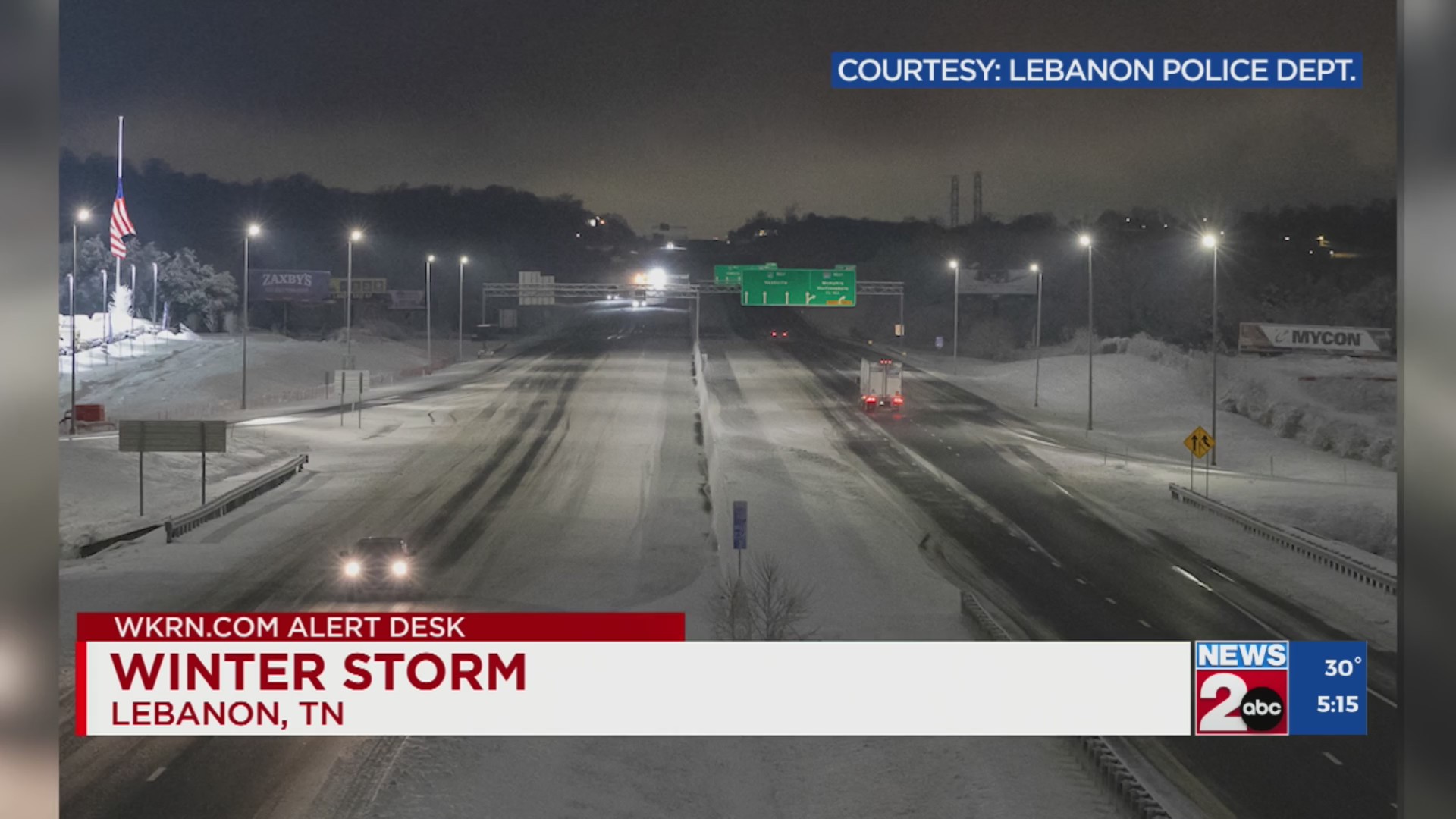Lebanon police warn of hazardous road conditions – WKRN News 2